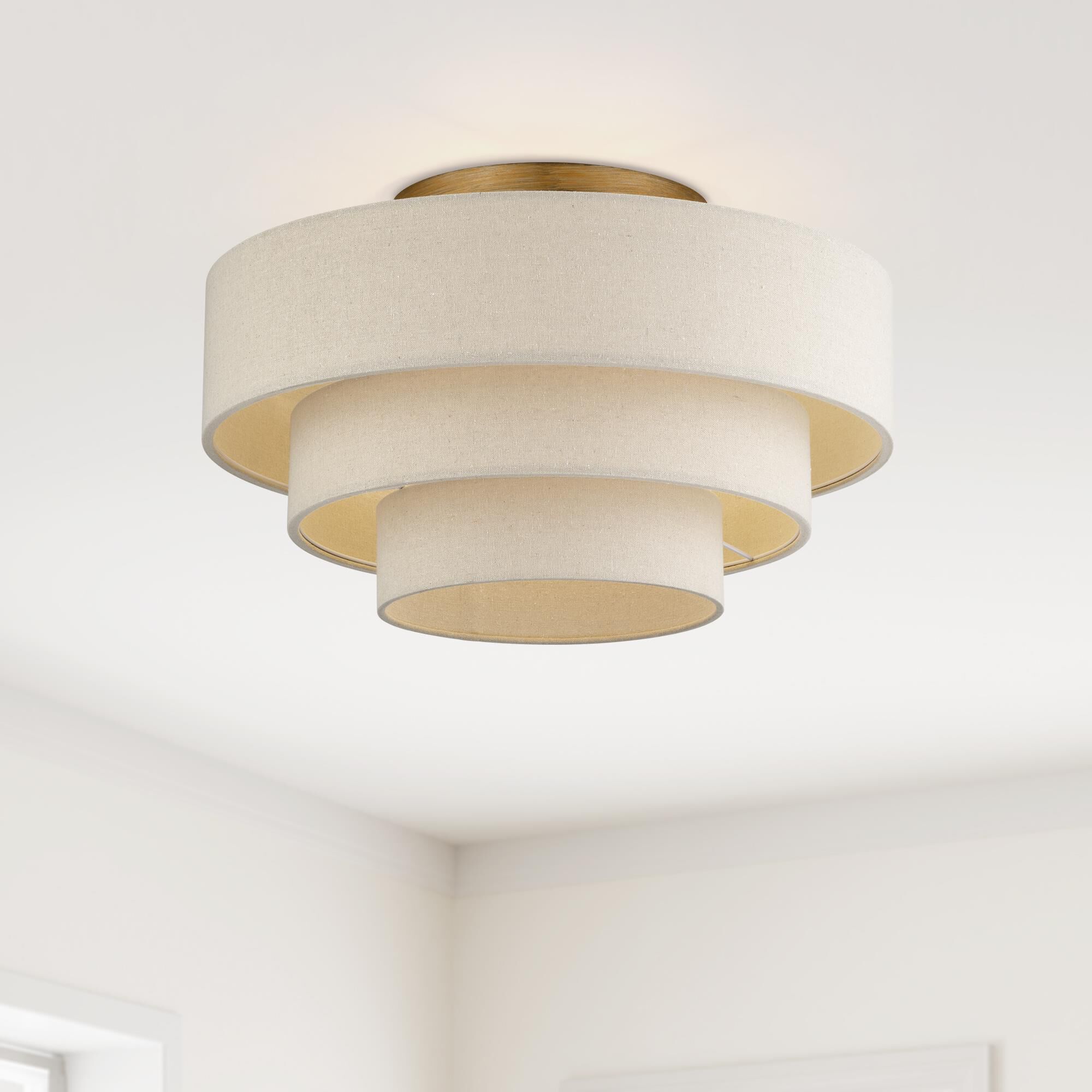 Bellingham 21 Inch Semi Flush Mount by Livex Lighting