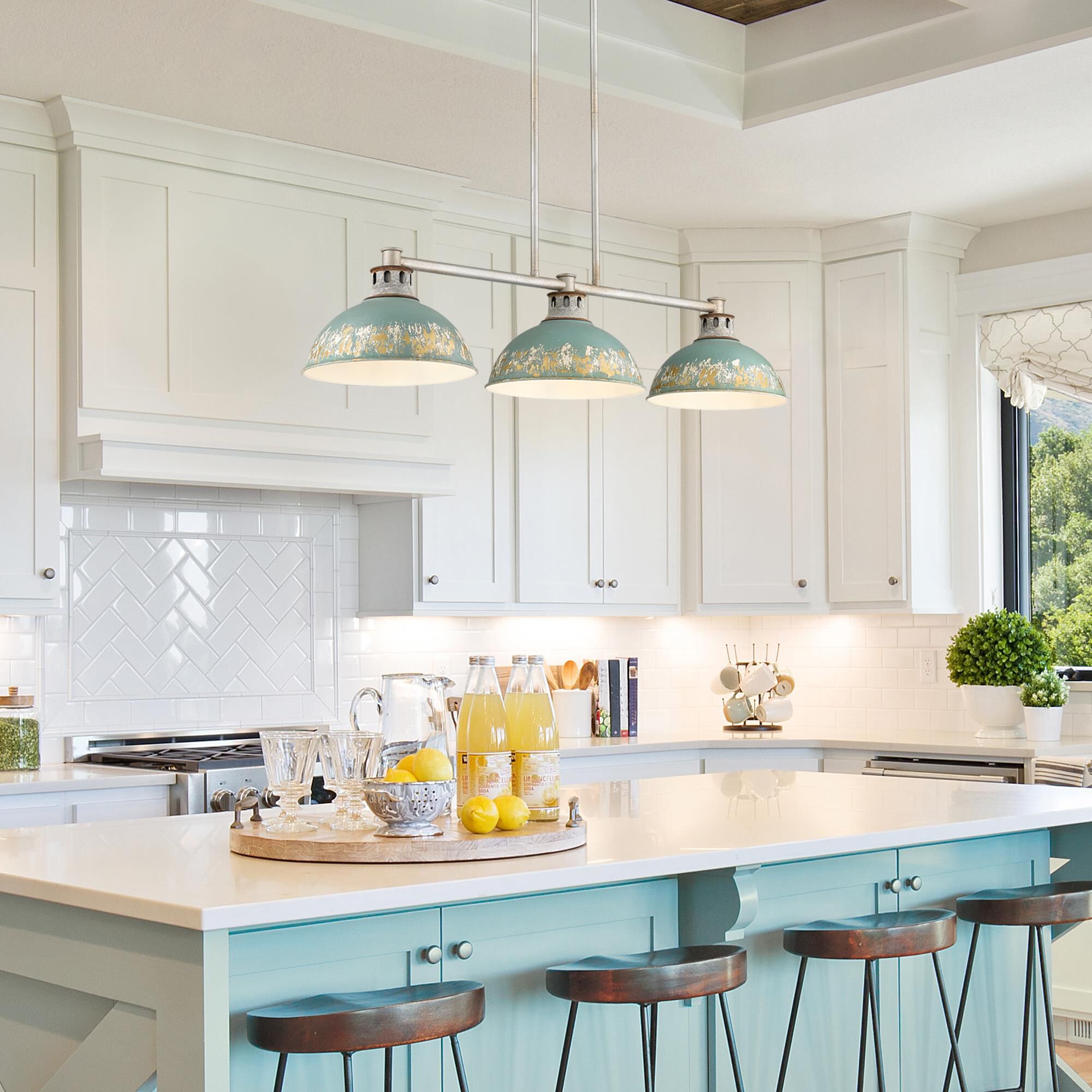 Kinsley 39 Inch Linear Suspension Light by Golden Lighting