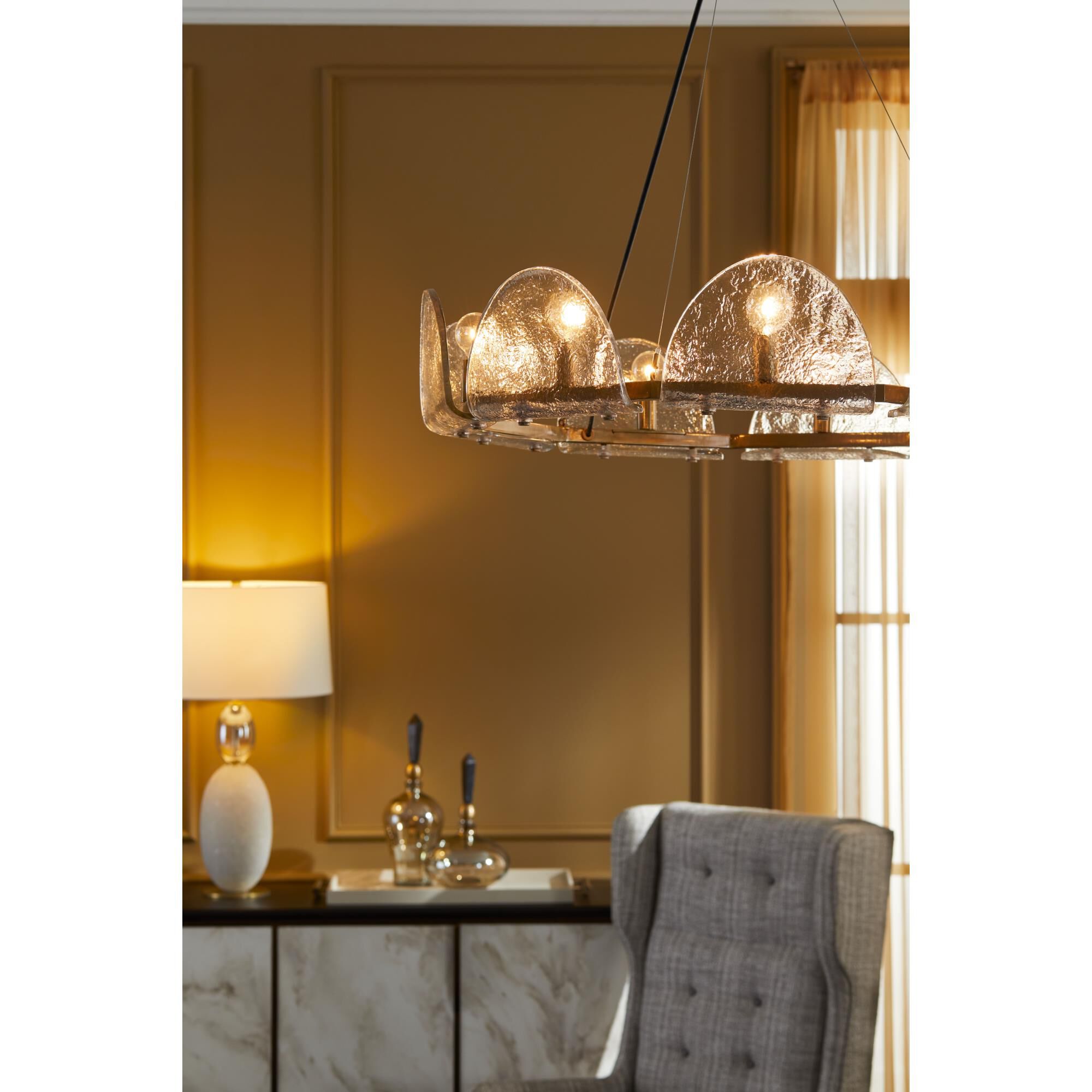 Mendez 29 Inch 9 Light Chandelier by Arteriors Home