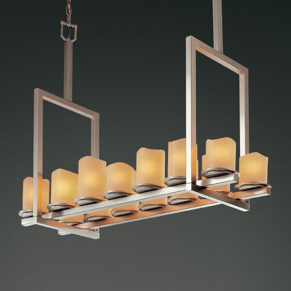 Candlearia 42 Inch 14 Light Linear Suspension Light by Justice Design Group