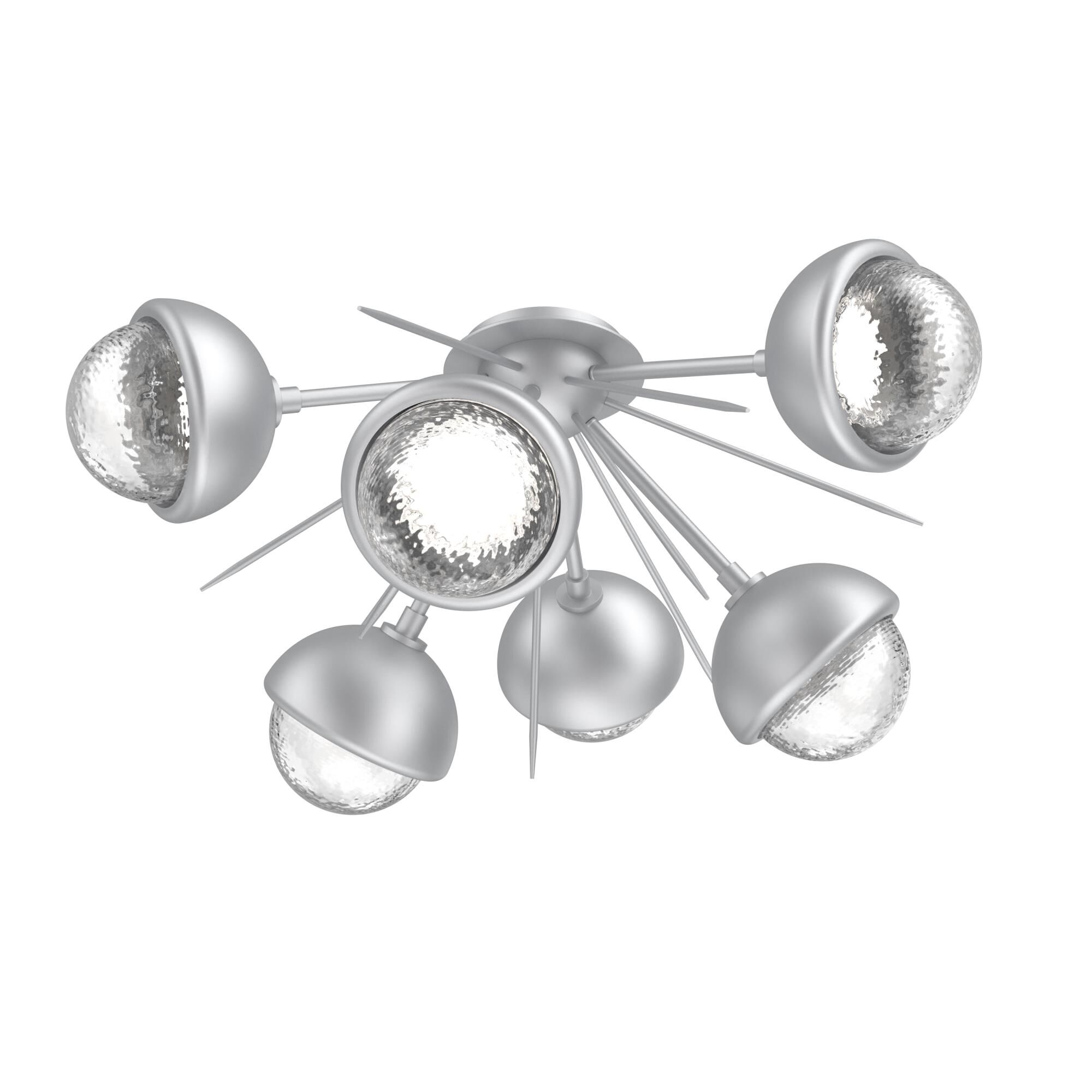 Levi Wilson Cabochon 28 Inch Semi Flush Mount by Hammerton Studio