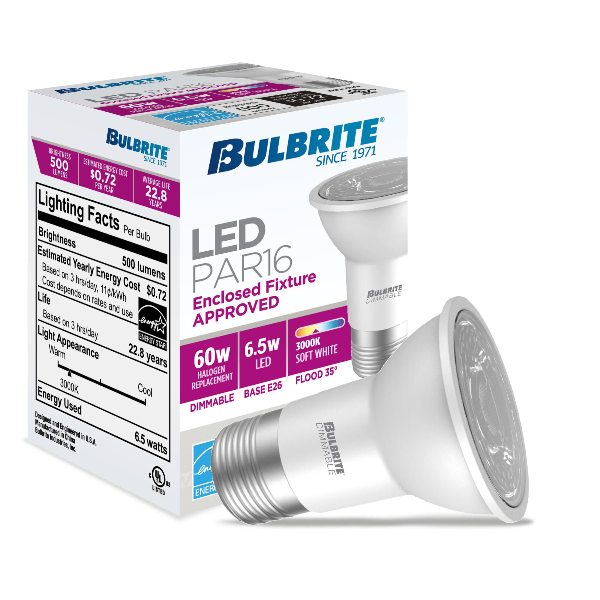 6.5 Watt 3000K PAR16 LED Light Bulb by Bulbrite