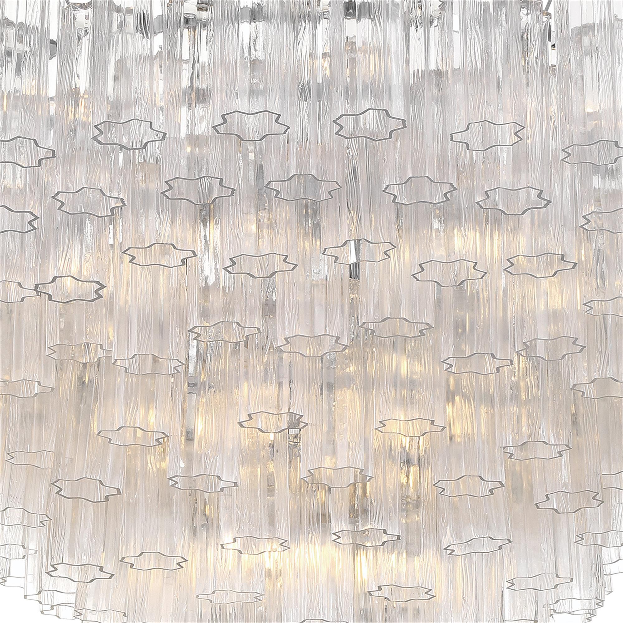 Shown in Polished Chrome finish and Tronchi Glass crystal