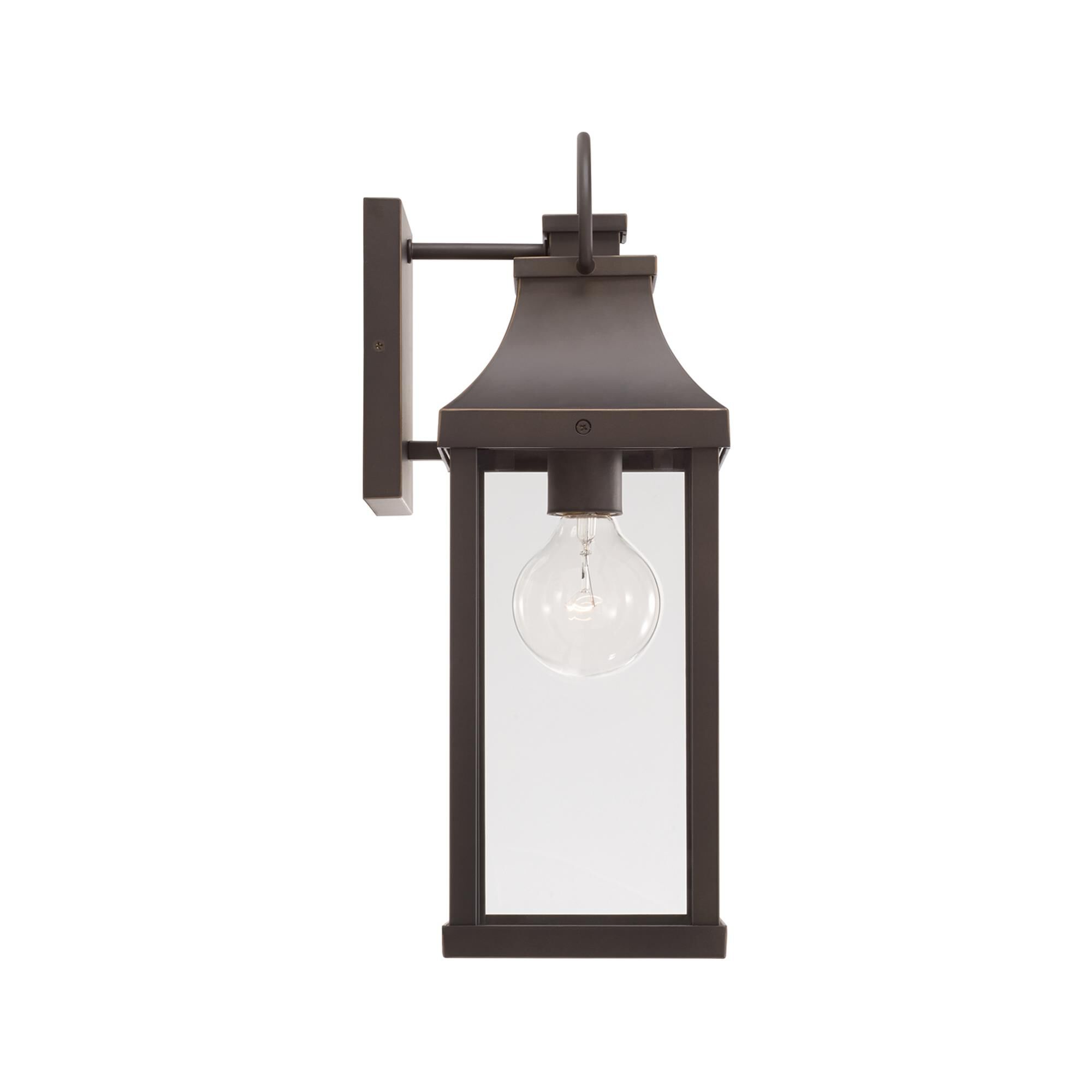 Shown in Oiled Bronze finish and Clear glass