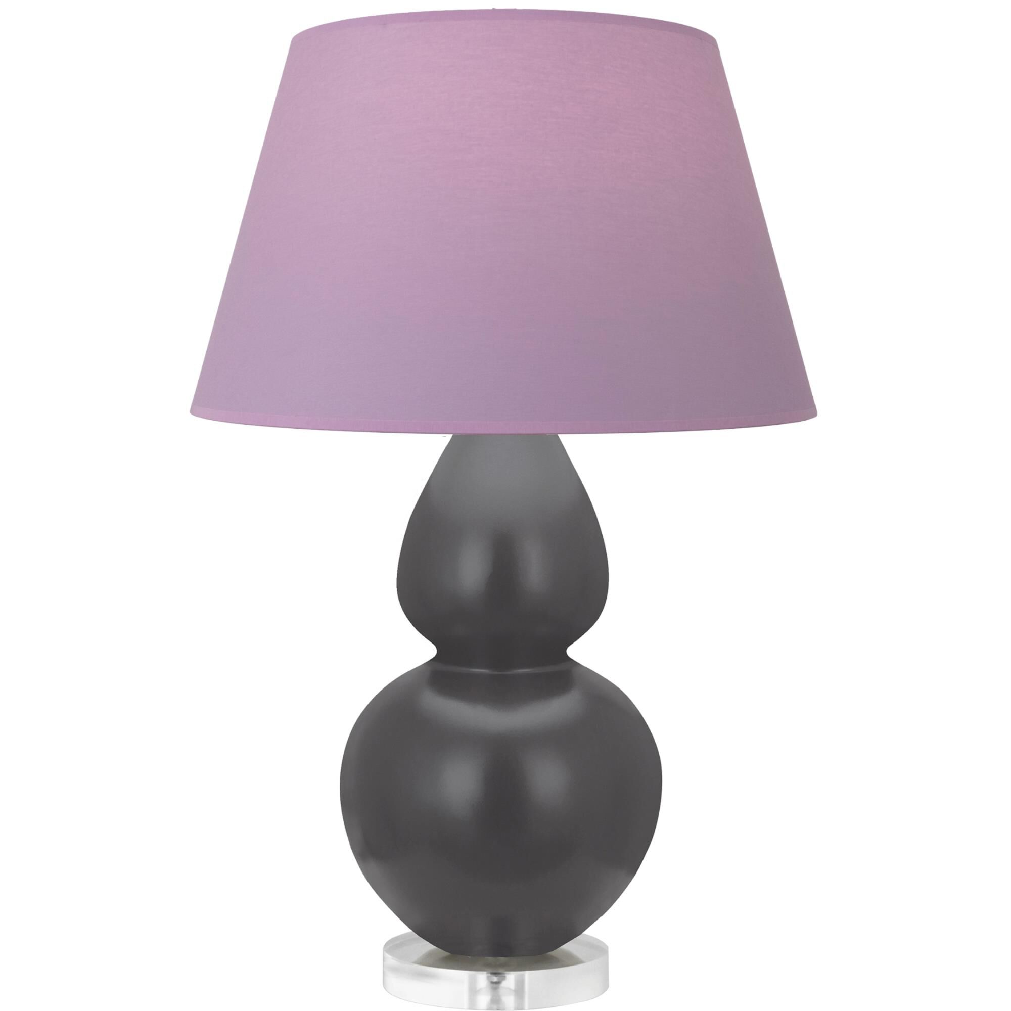 Shown in Matte Ash finish and Lavender and Plum shade and Lucite accent