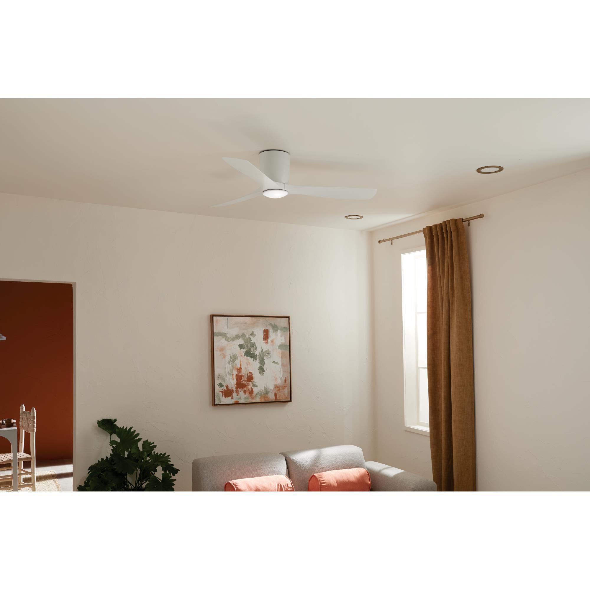 Shown in Matte White finish and Frosted White Polycarbonate Lens glass