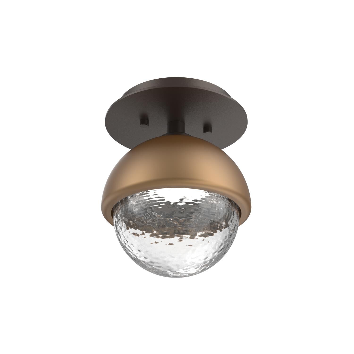 Shown in Flat Bronze finish and Clear glass and Novel Brass accent