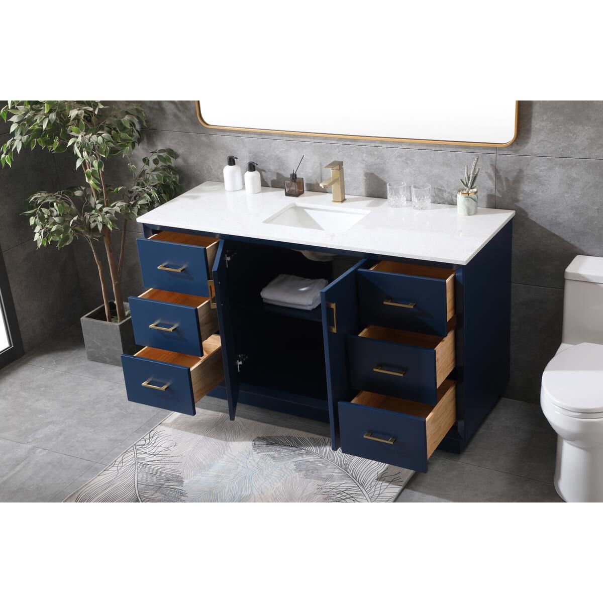 Hayes 60 Inch Bath Vanity by Elegant Decor