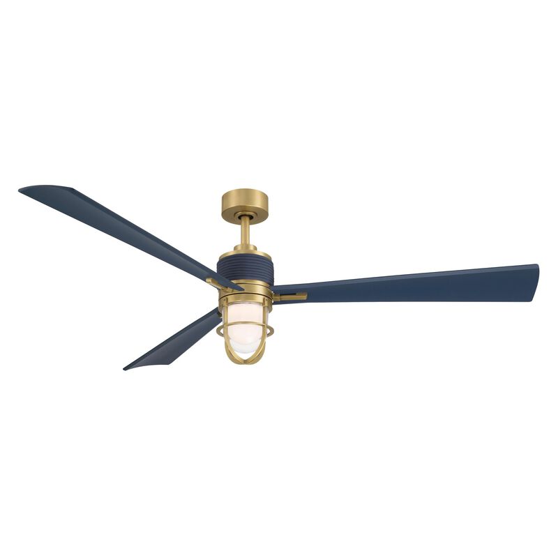 Nauticus 65 Inch Ceiling Fan with Light Kit by Minka Aire