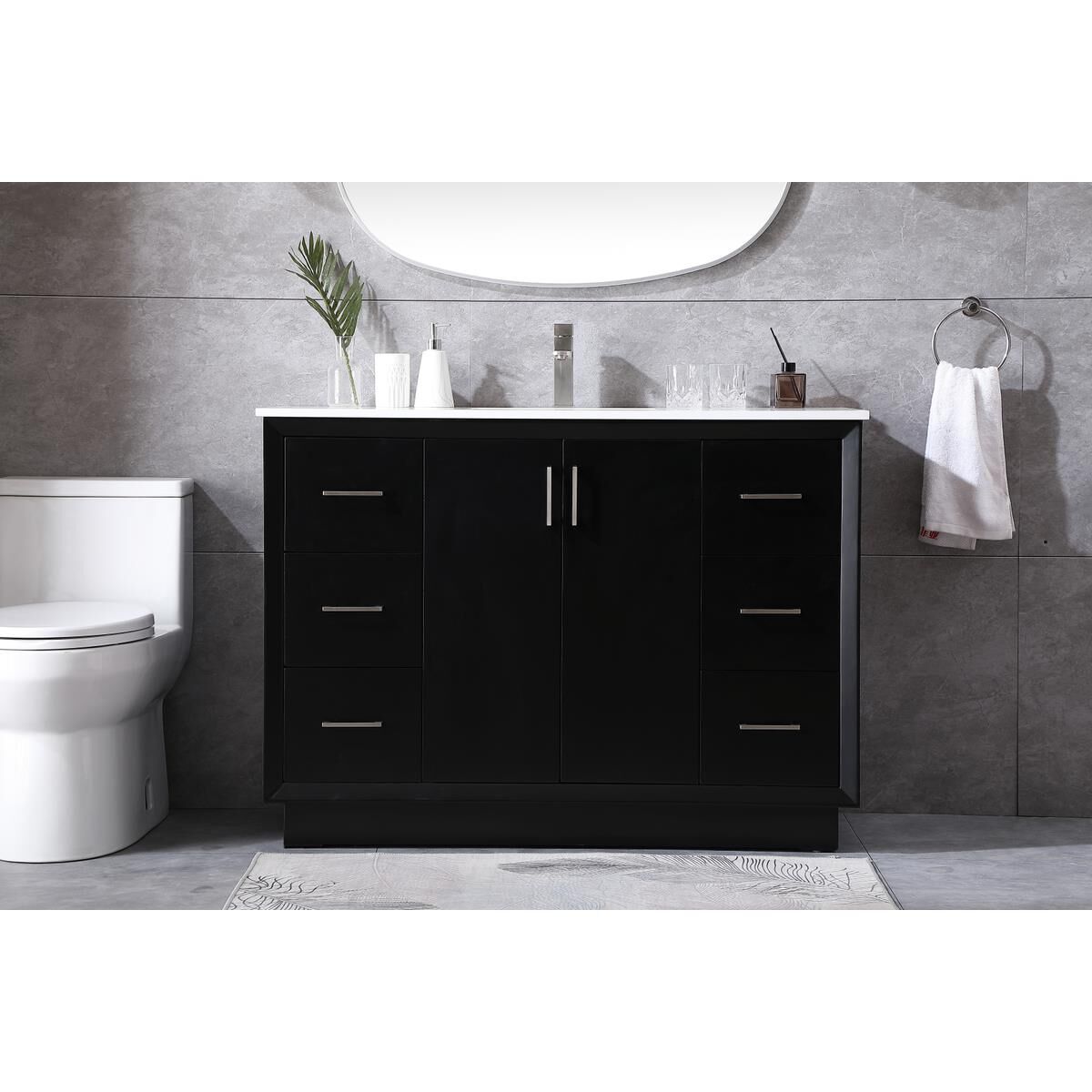 Shown in Black finish