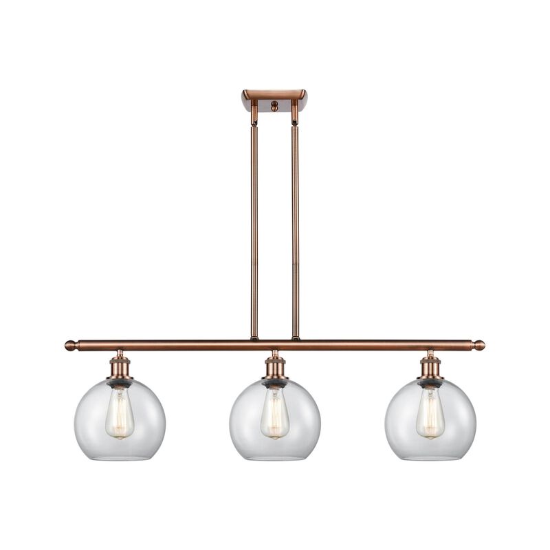 Bruno Marashlian Athens 36 Inch 3 Light Linear Suspension Light by Innovations Lighting