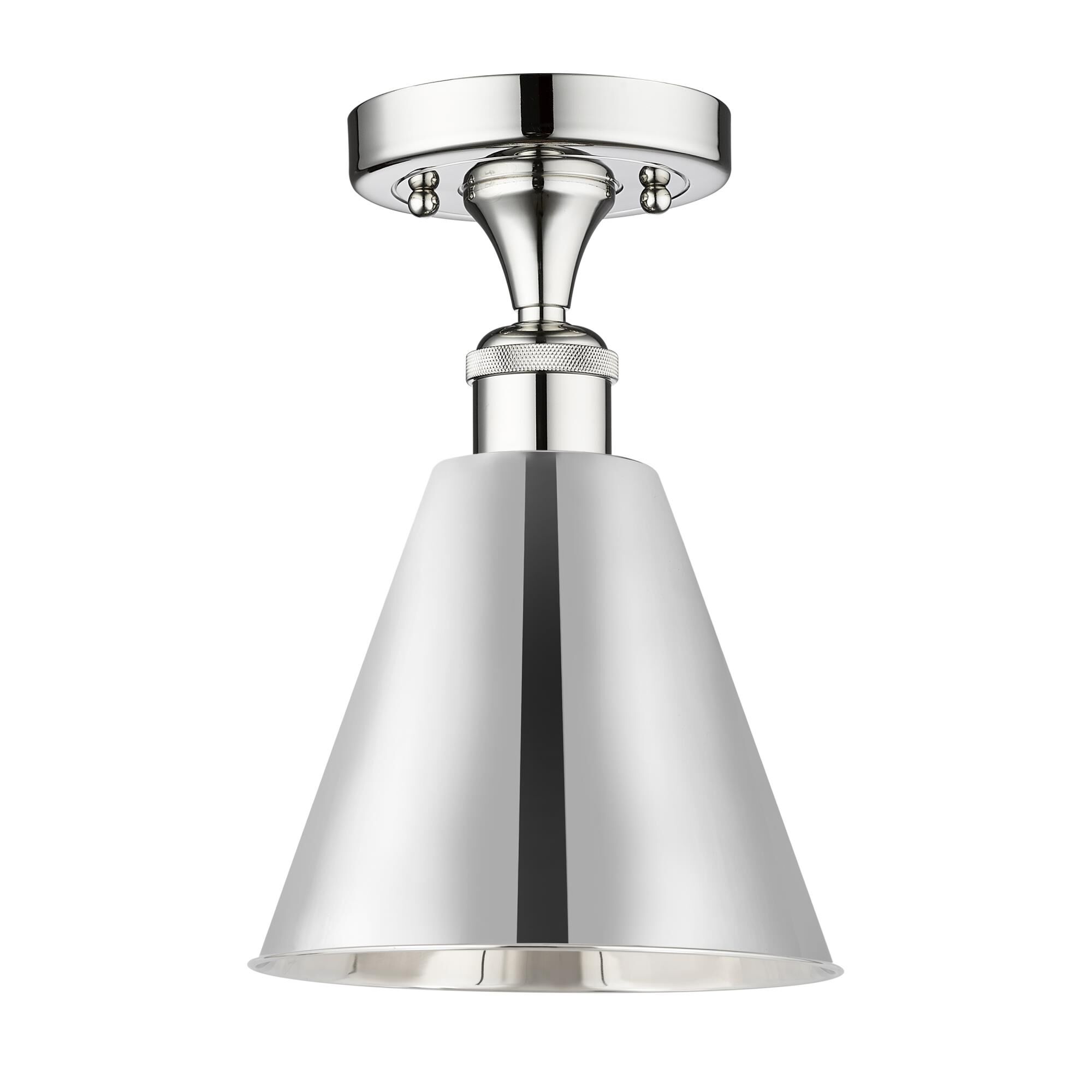 Shown in Polished Chrome finish and Polished Chrome shade
