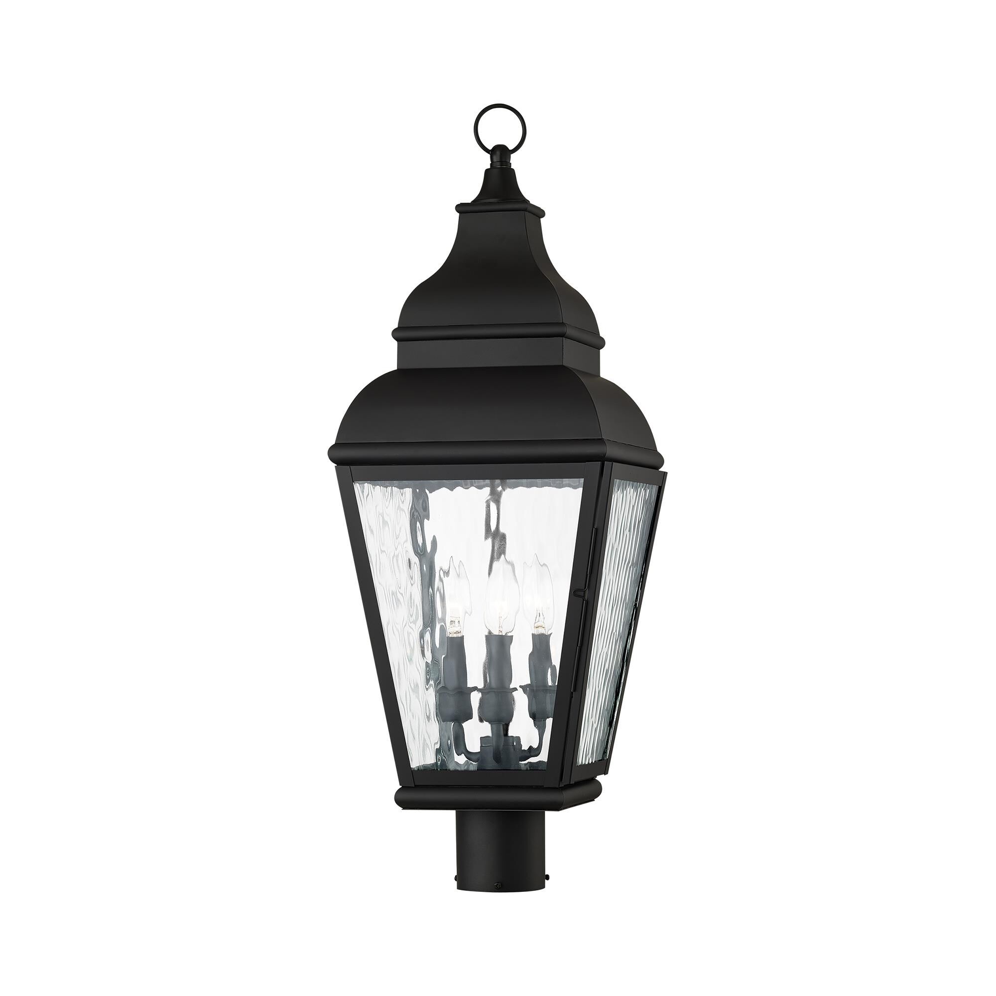 Shown in Black finish and Clear Water glass