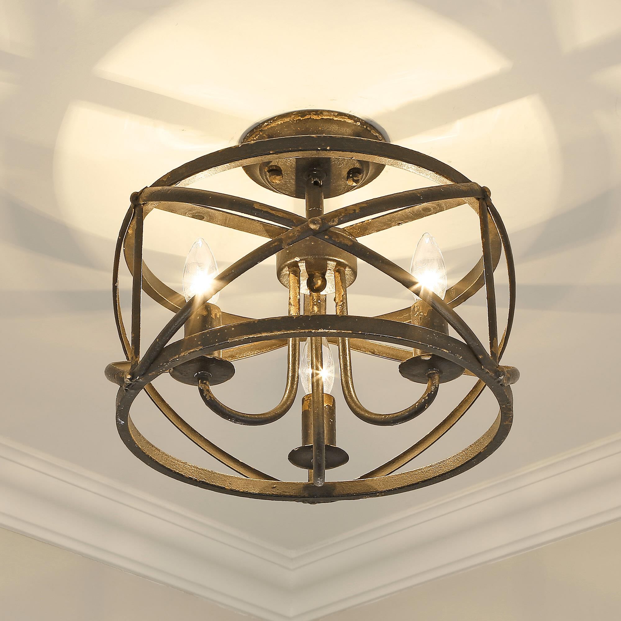 Shown in Antique Black Iron finish