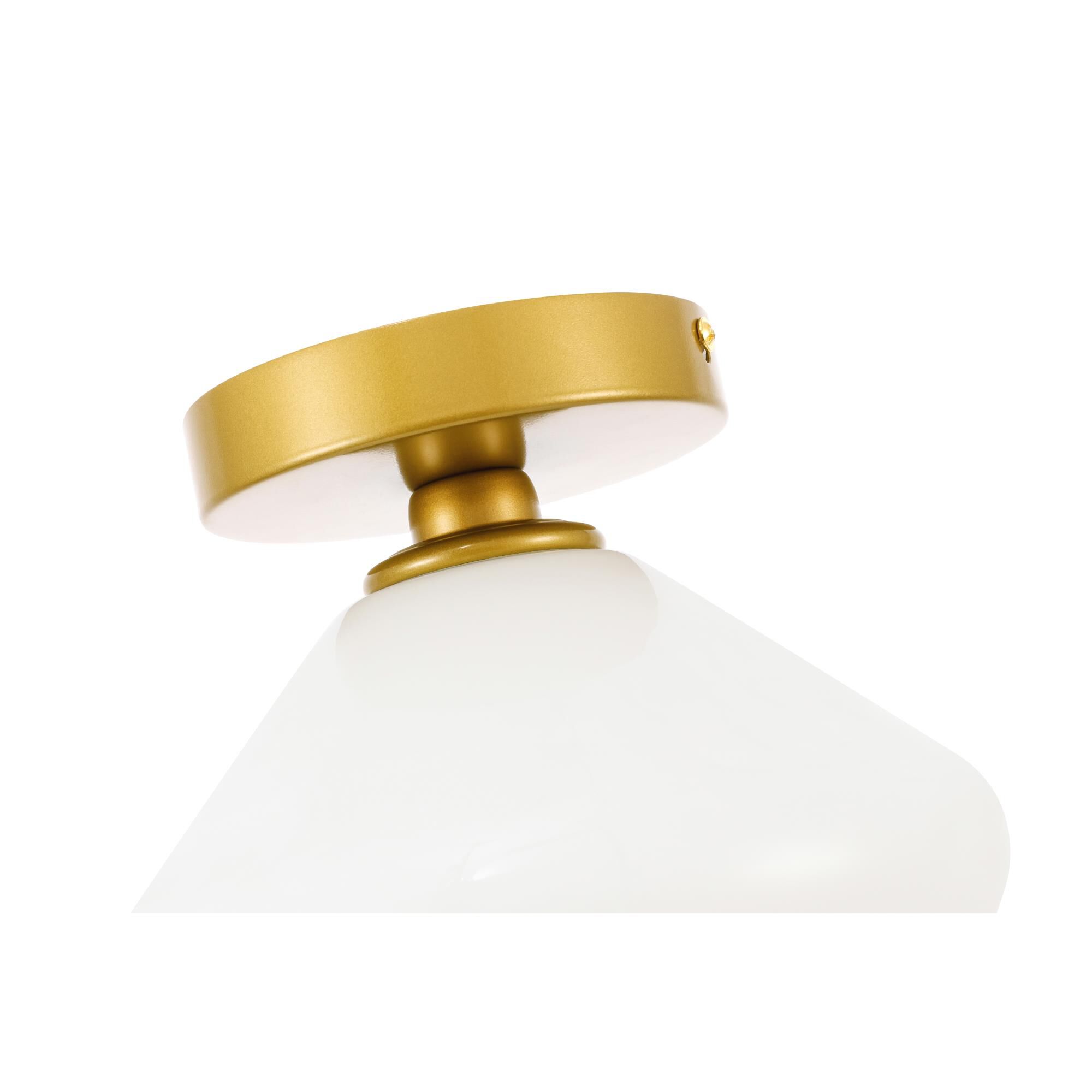 Gene 8 Inch Semi Flush Mount by Elegant Lighting