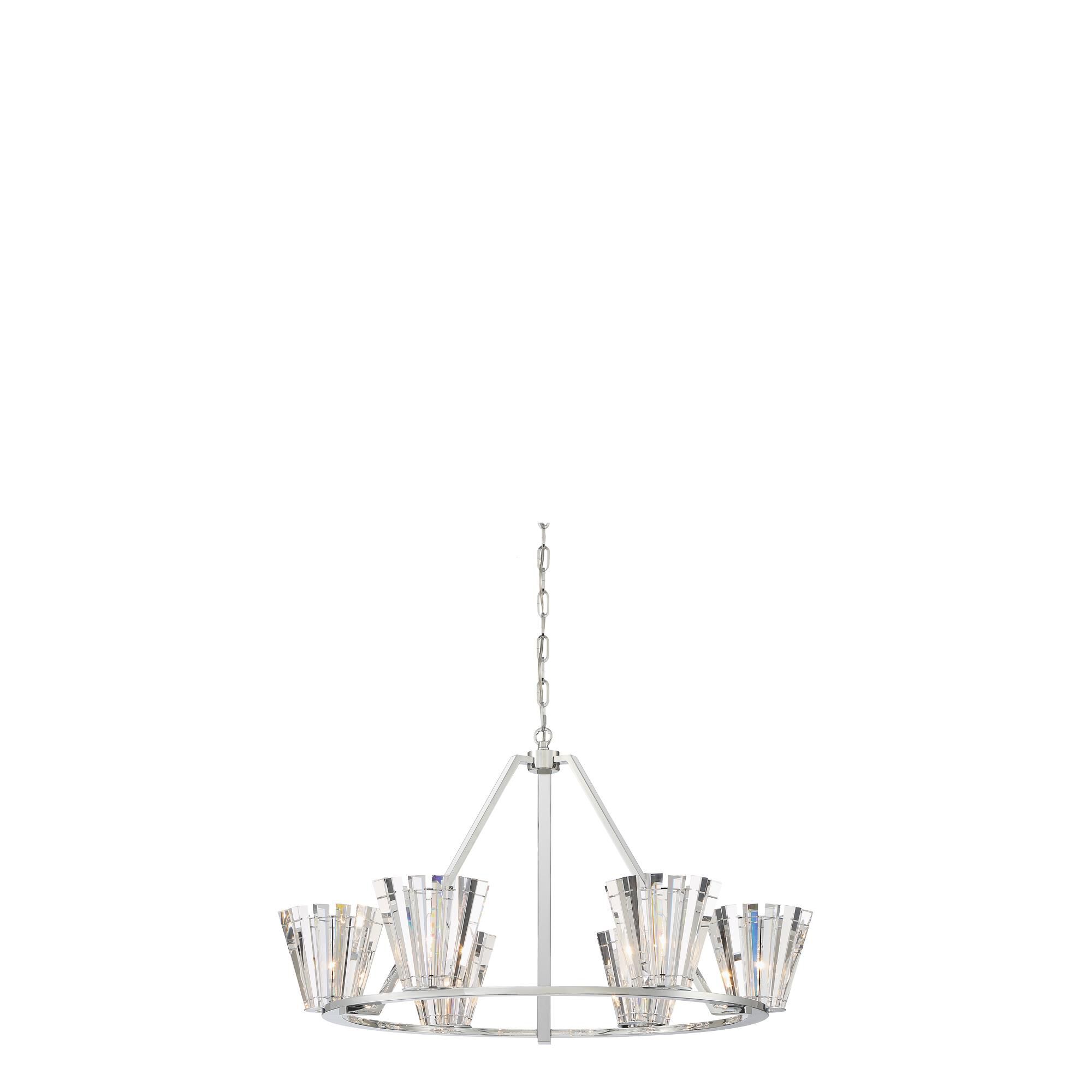 Shown with Optic crystal and Crystal shade