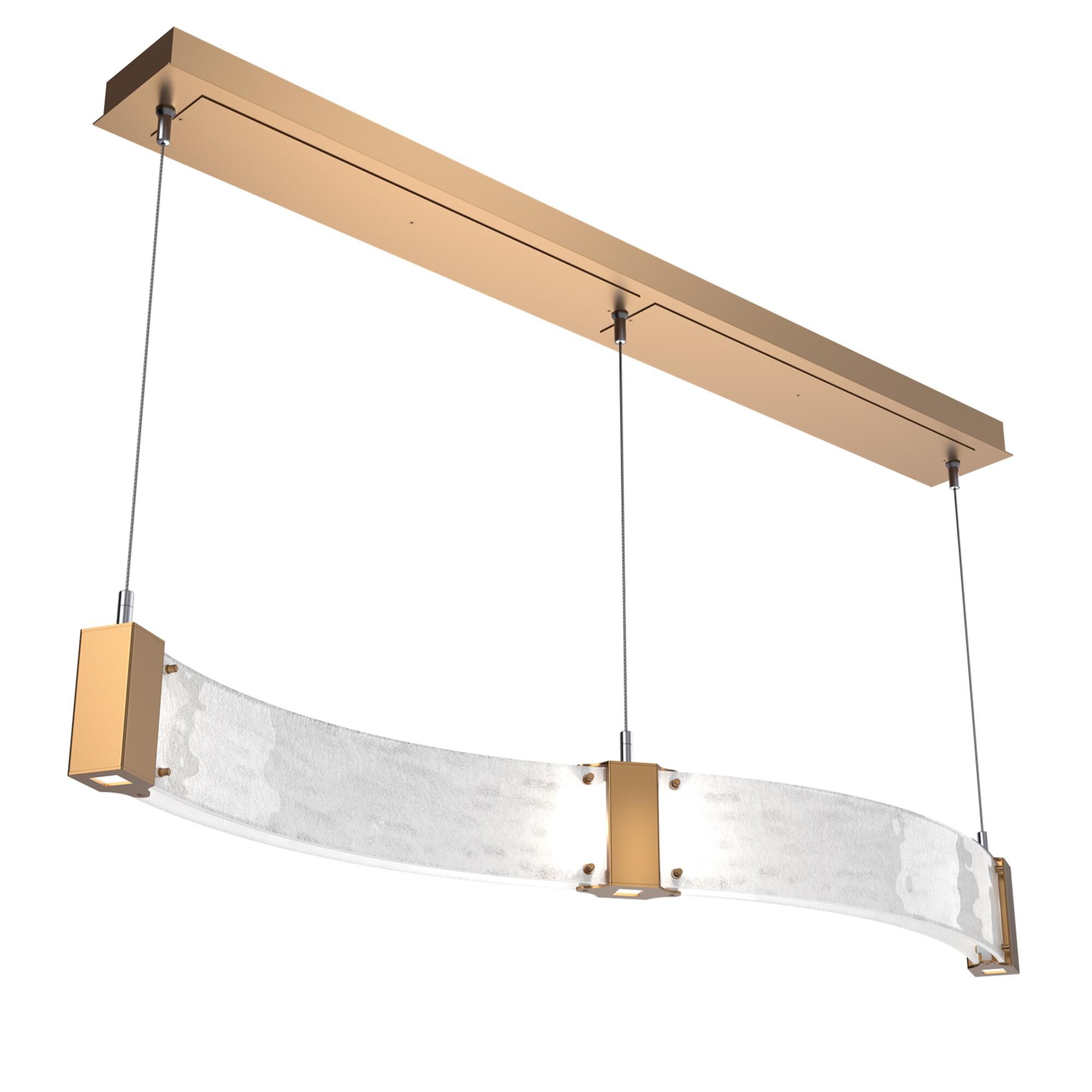 Shown in Novel Brass finish and Clear Granite glass