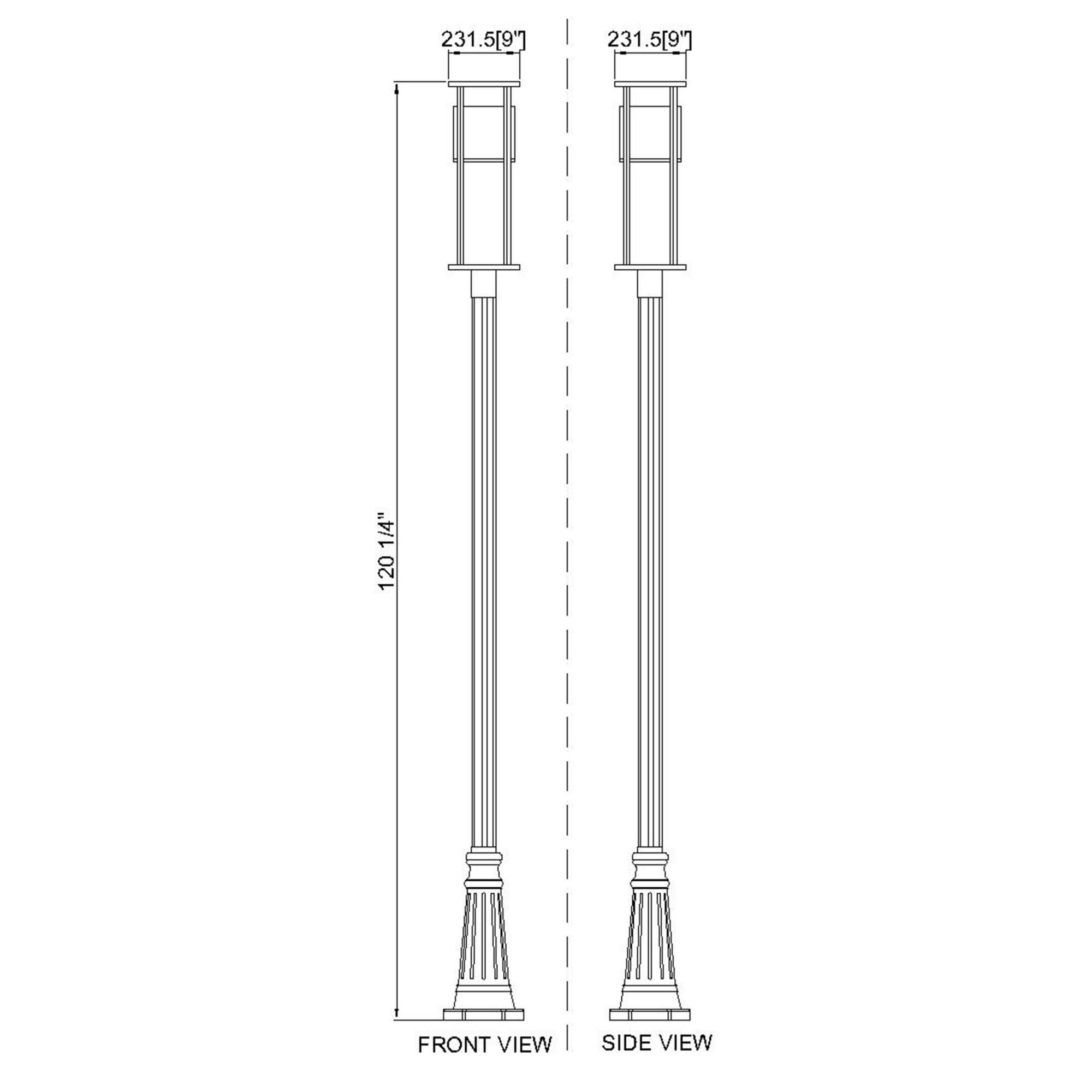 Z-Lite Luca 115 Inch Tall LED Outdoor Post Lamp