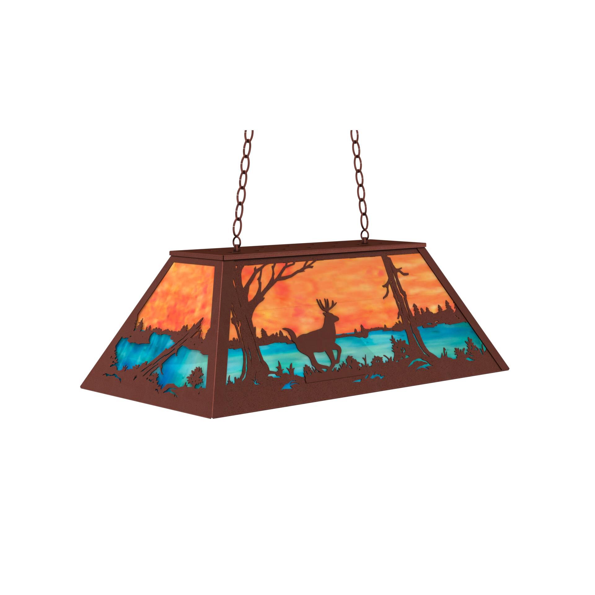 Deer At Lake 33 Inch Billiard Light by Meyda Lighting