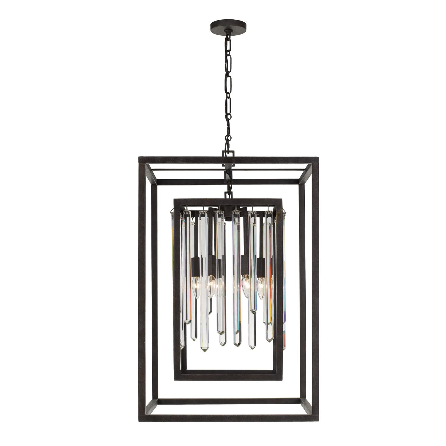 Hollis 21 Inch 6 Light Mini Chandelier by Crystorama