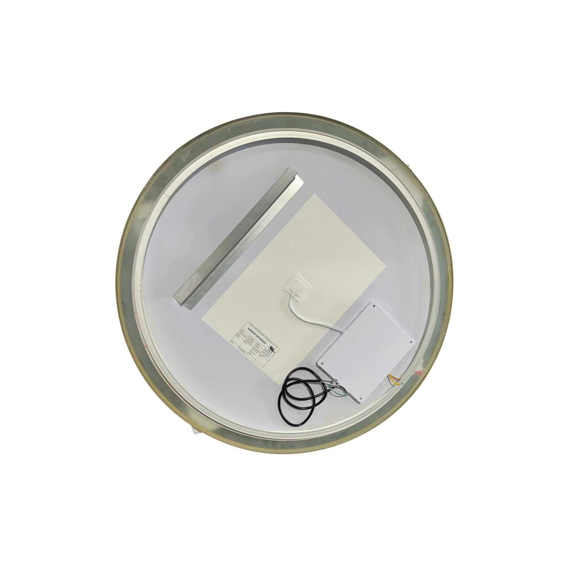 Harmoni 32 Inch Round LED Lighted Mirror by Elegant Decor