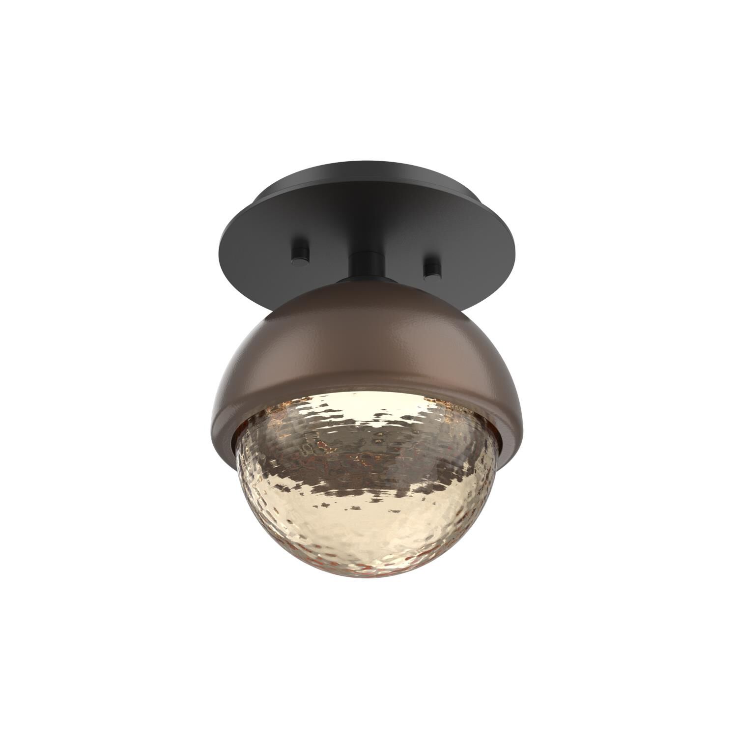 Shown in Matte Black finish and Amber glass and Burnished Bronze accent