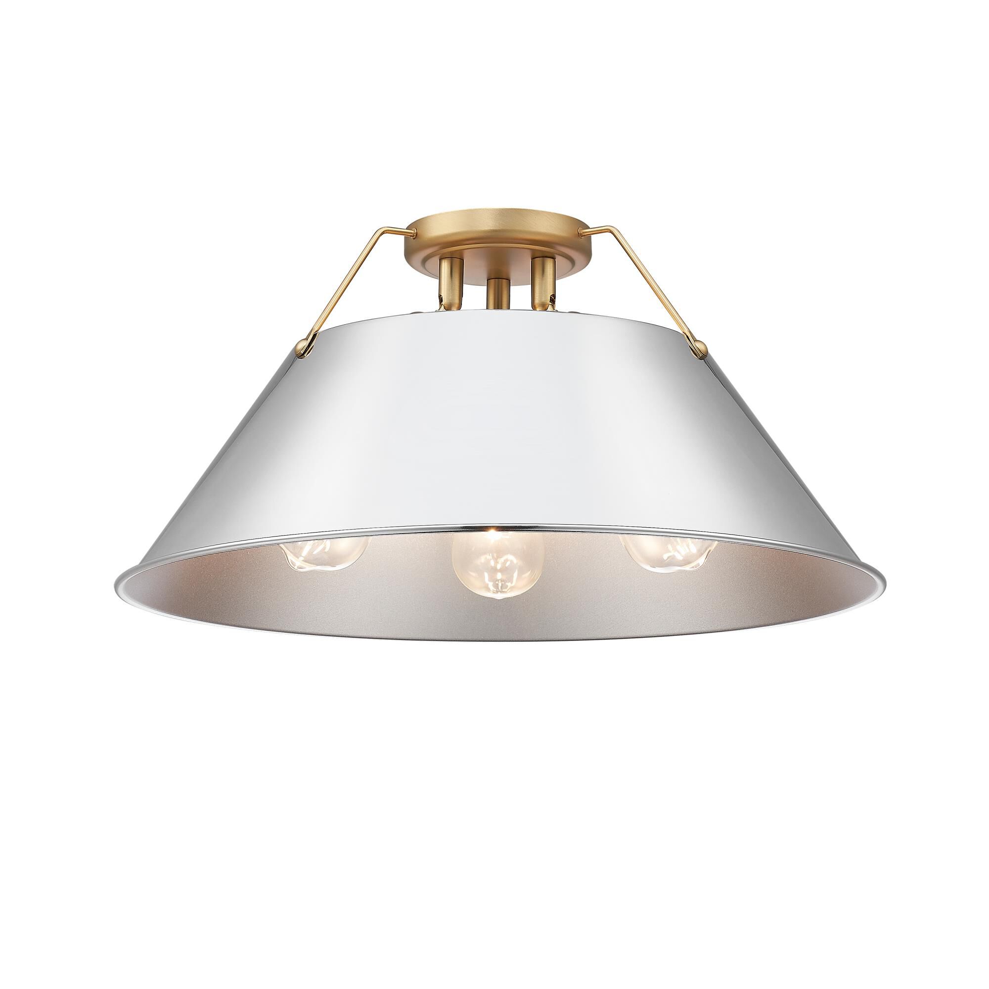 Orwell 19 Inch Semi Flush Mount by Golden Lighting