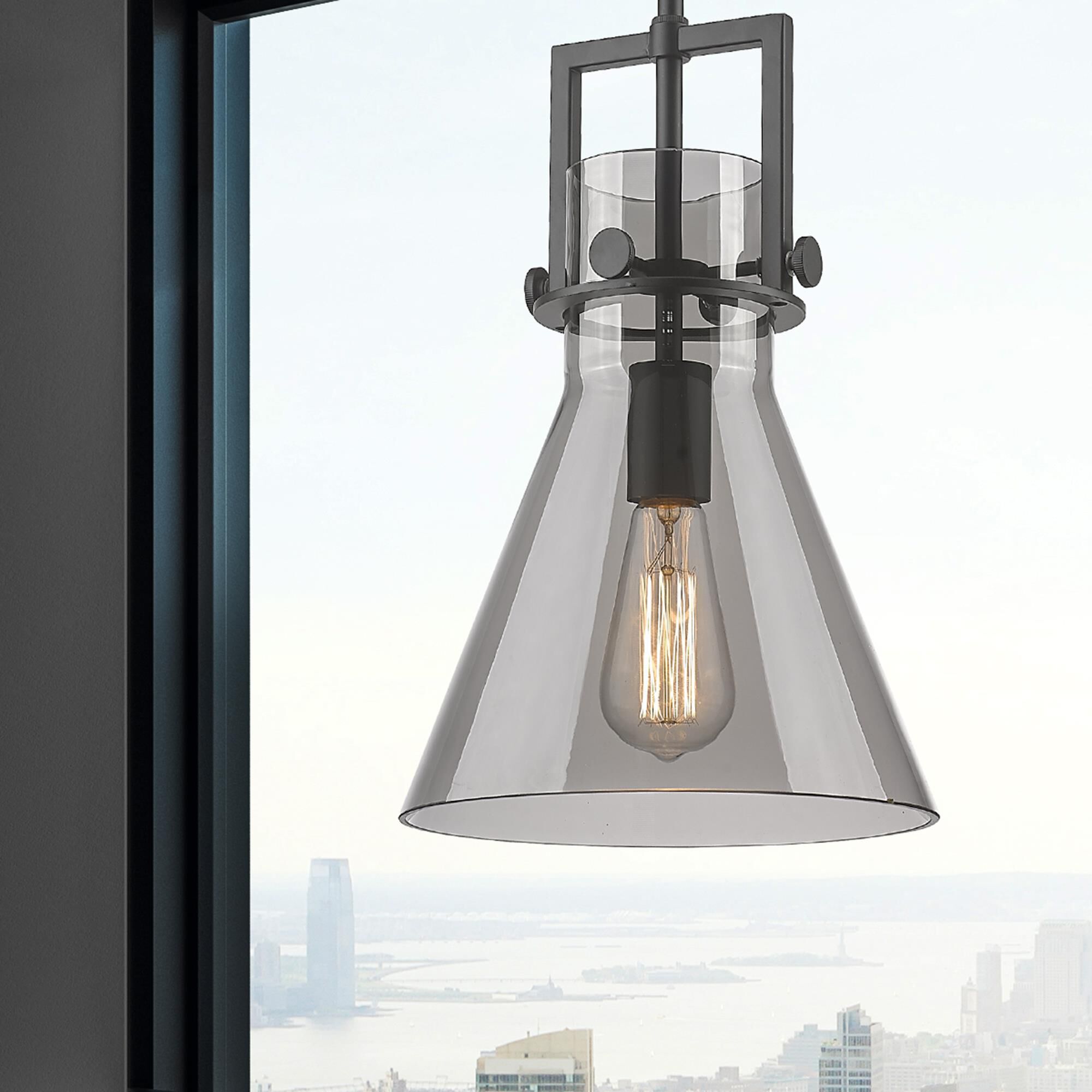 Shown in Matte Black finish and Plated Smoke glass