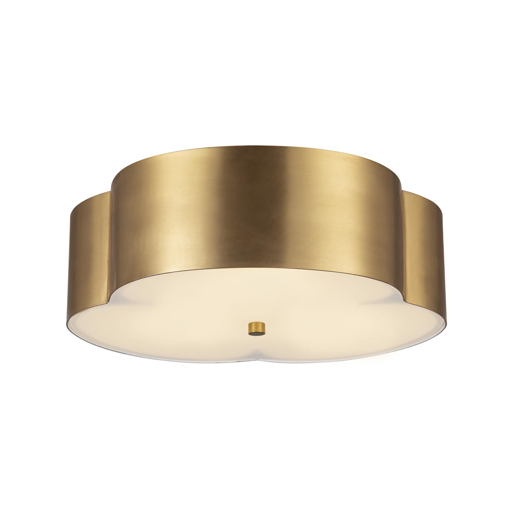 Shown in Brushed Gold finish and Frosted Diffuser glass