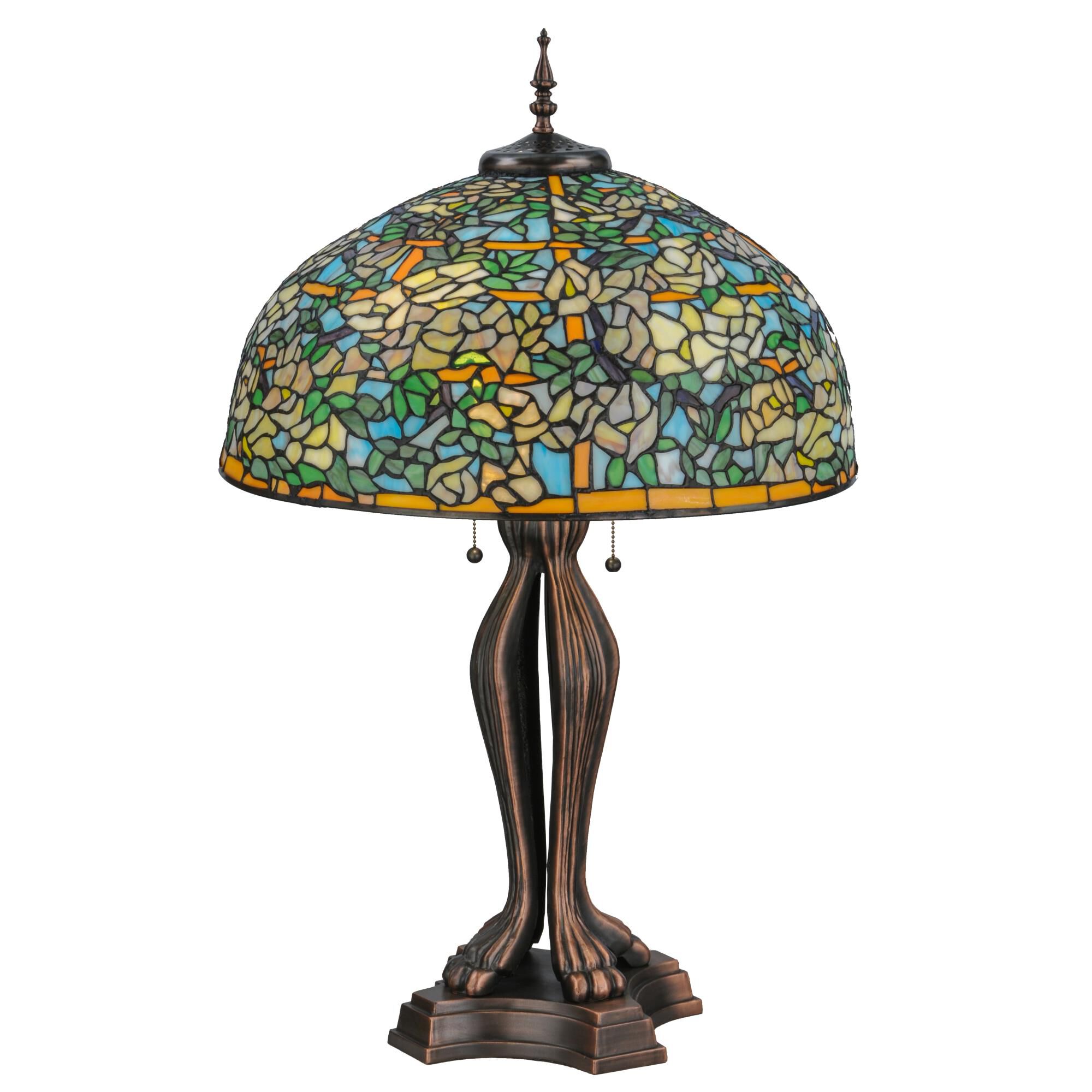 Tiffany Laburnum Trellis 36 Inch Table Lamp by Meyda Lighting