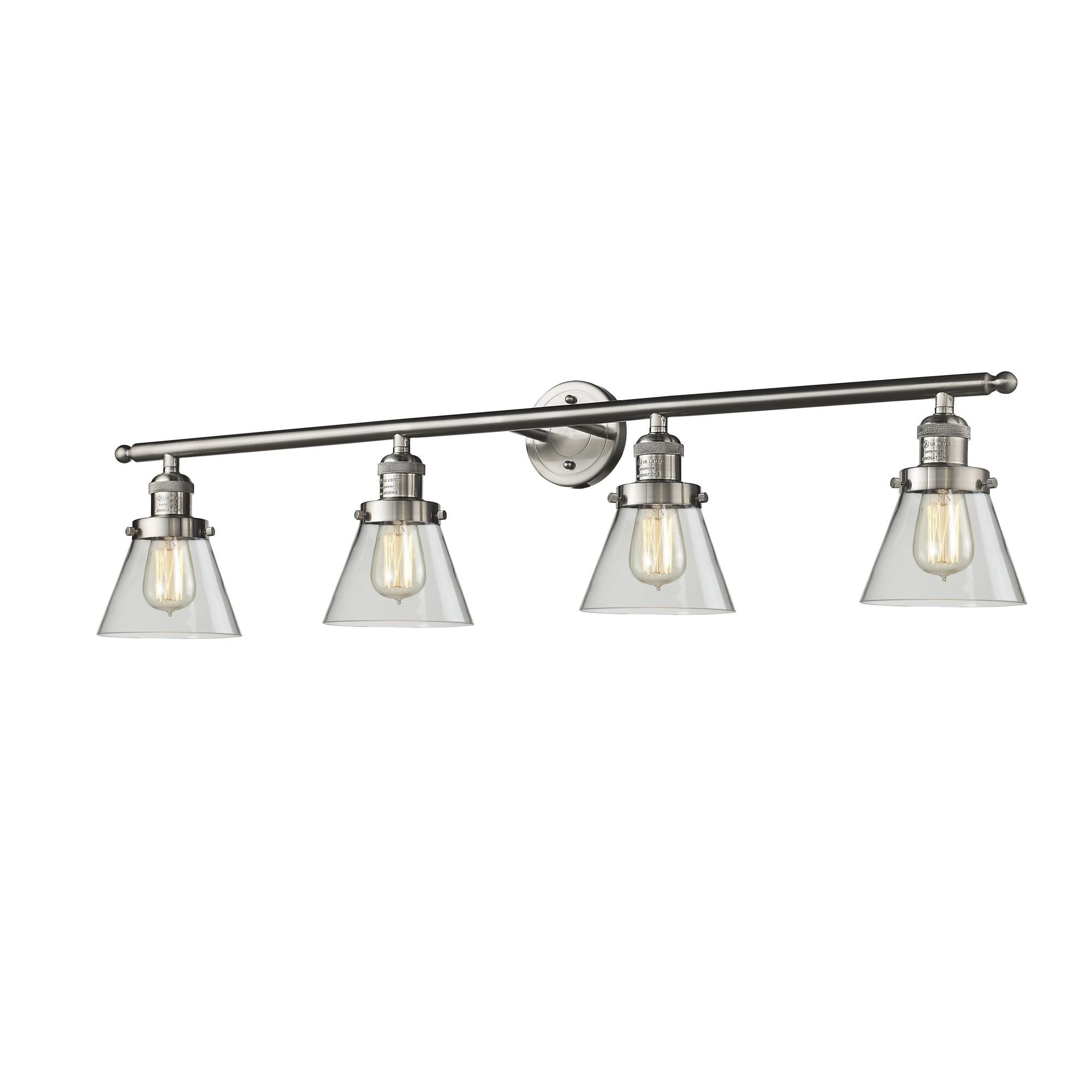 Bruno Marashlian Small Cone 42 Inch 4 Light Bath Vanity Light by Innovations Lighting