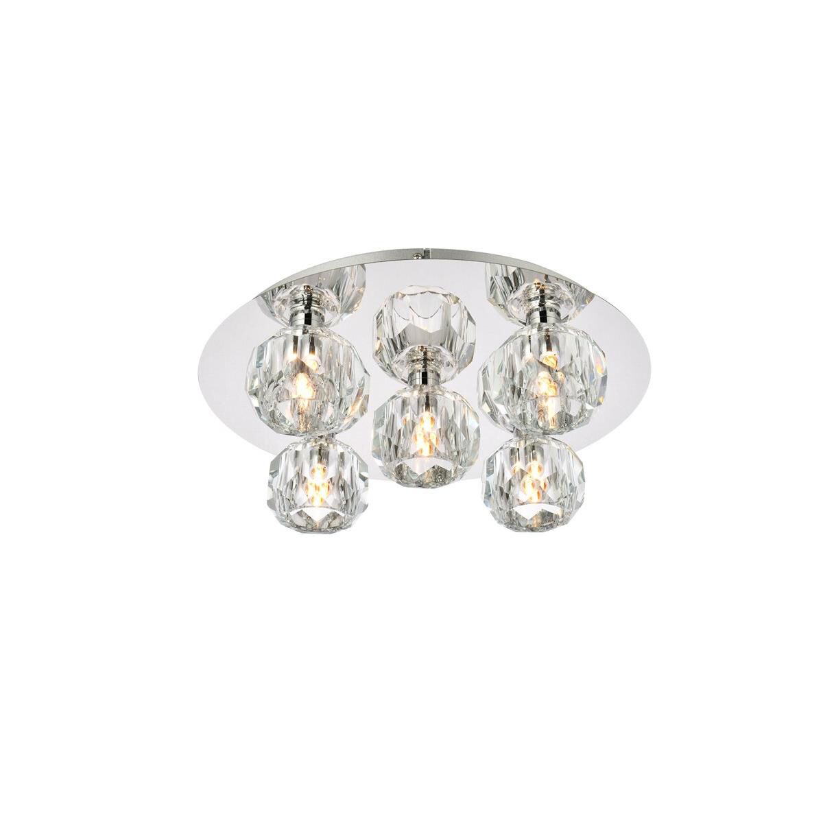Graham 16 Inch 5 Light LED Flush Mount by Elegant Lighting