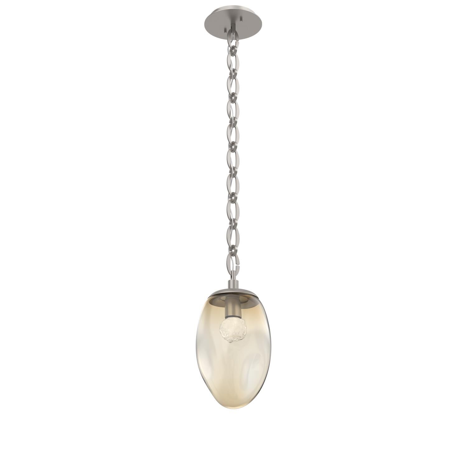 Shown in Beige Silver finish and Amber with Rounded Gem glass