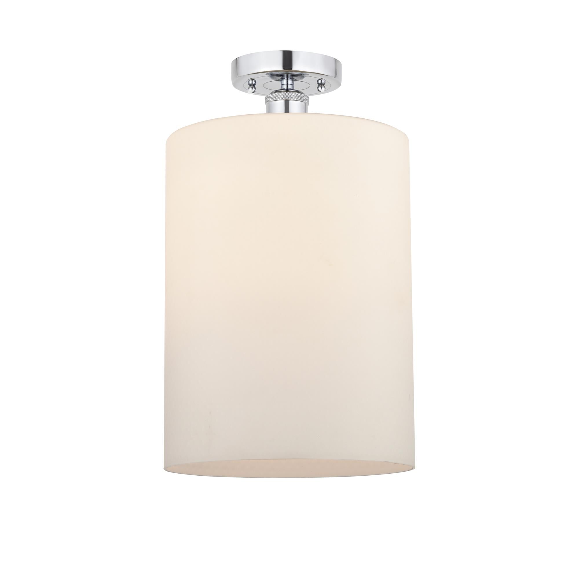Shown in Polished Chrome finish and Matte White glass