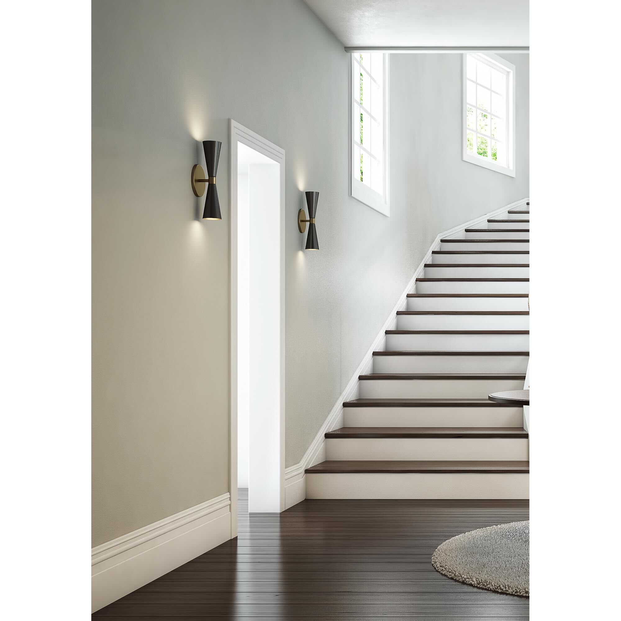 Milo Small 2 Light Wall Sconce,