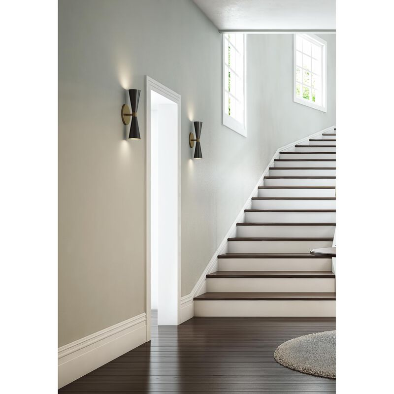 Milo Small 2 Light Wall Sconce by Kalco