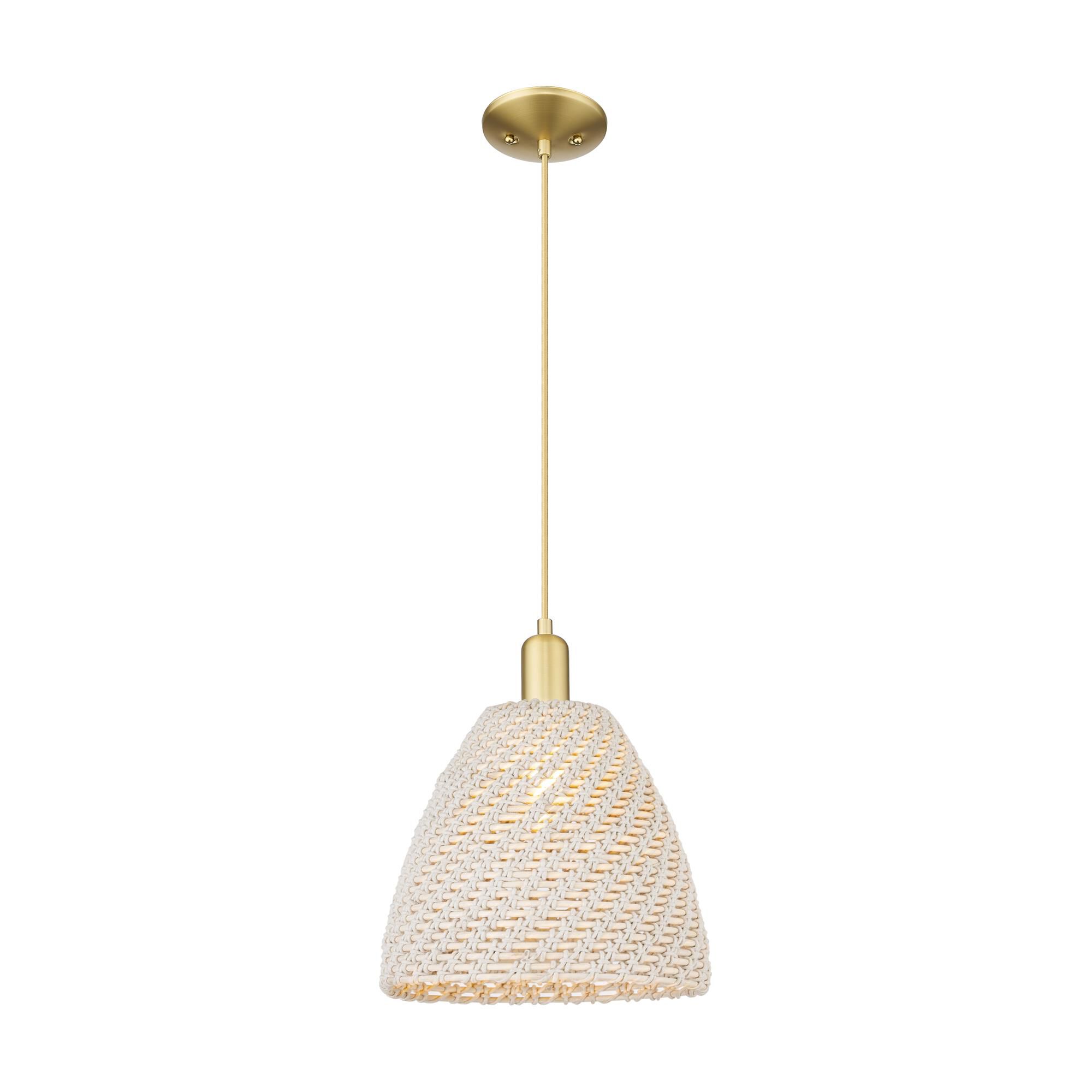 Shown in Satin Gold finish and Natural shade