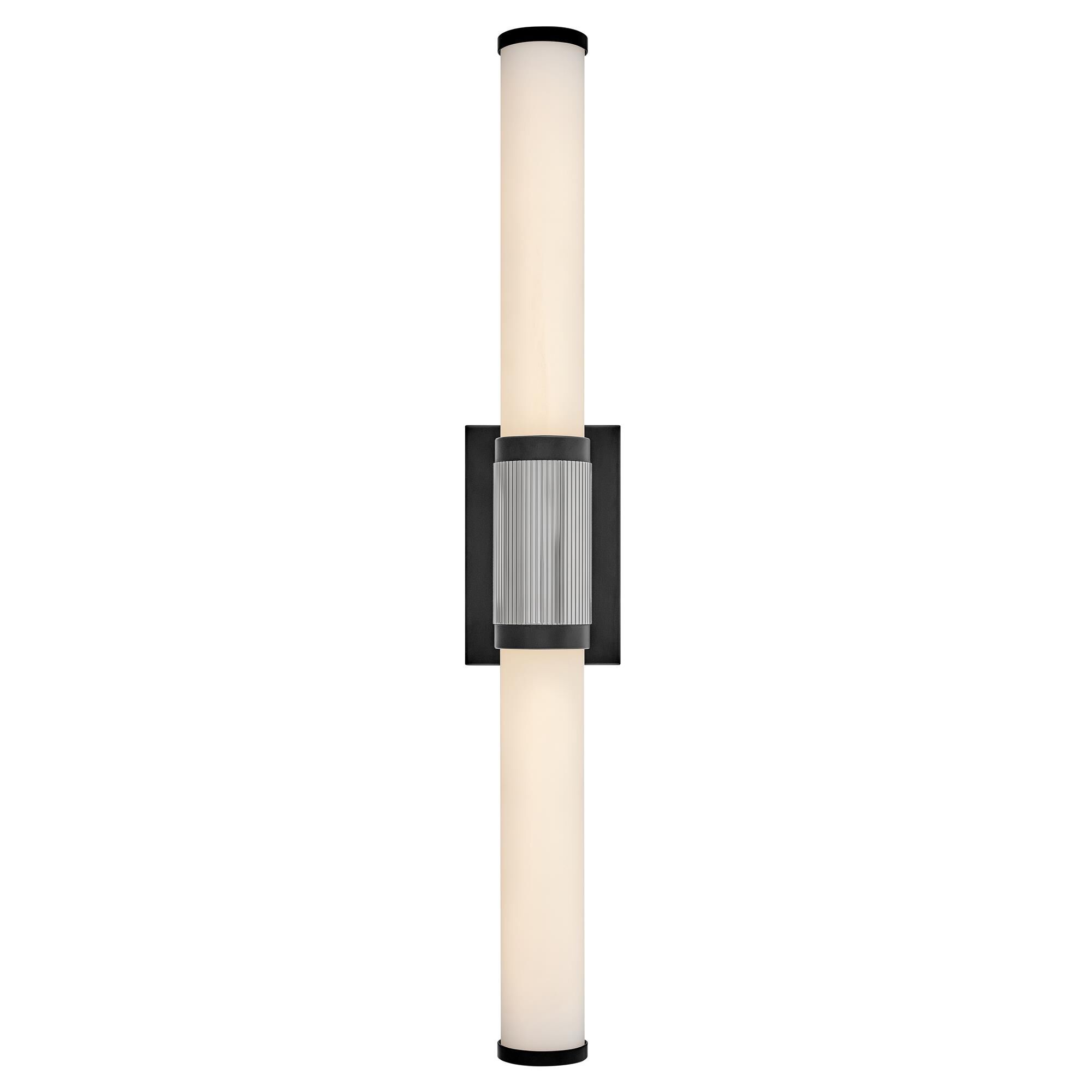 Shown in Black with Chrome Accents finish and Etched Opal glass