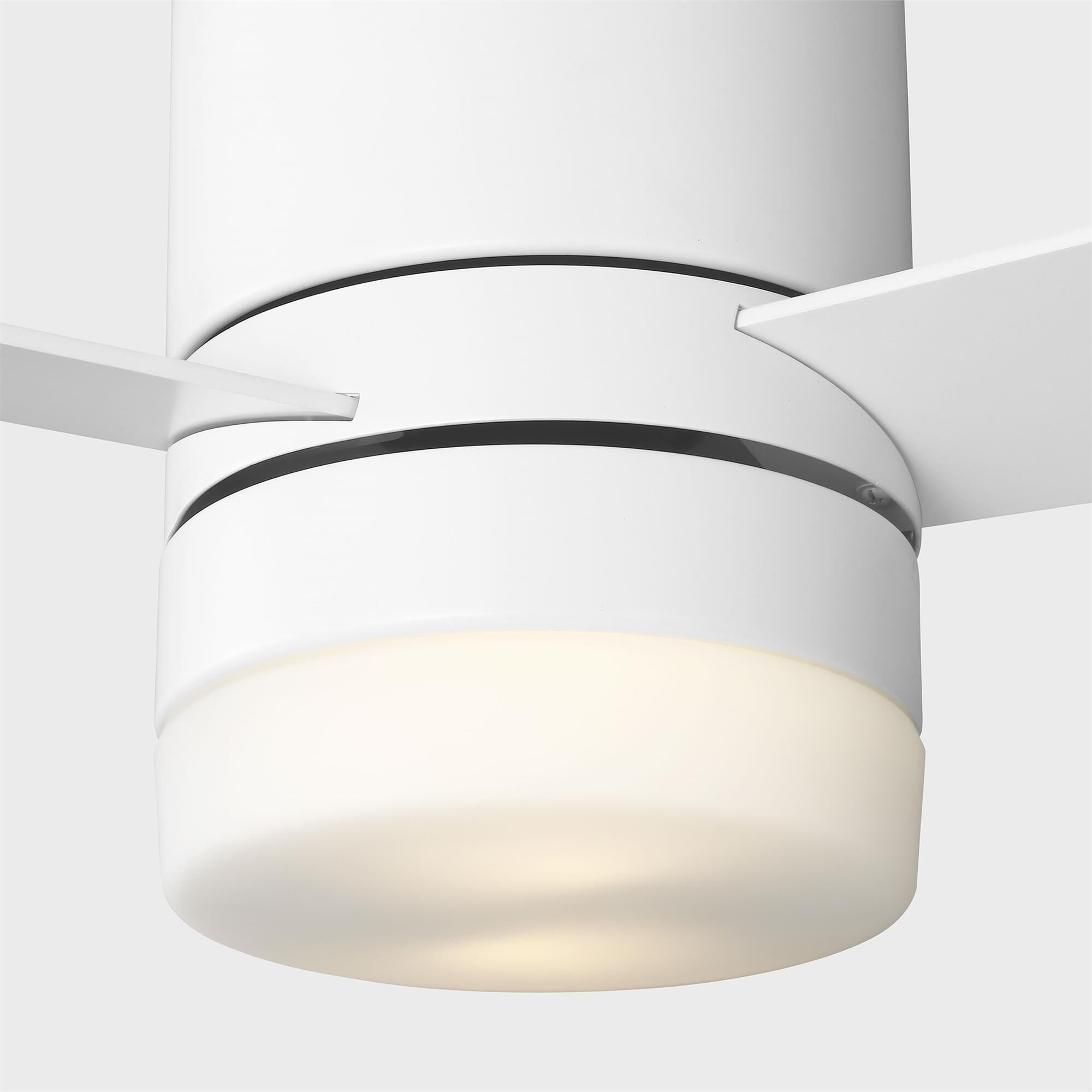 Era Hugger 32 Inch Flush Mount Fan with Light Kit,