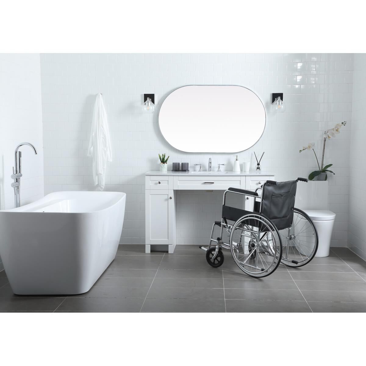 Shown in White finish