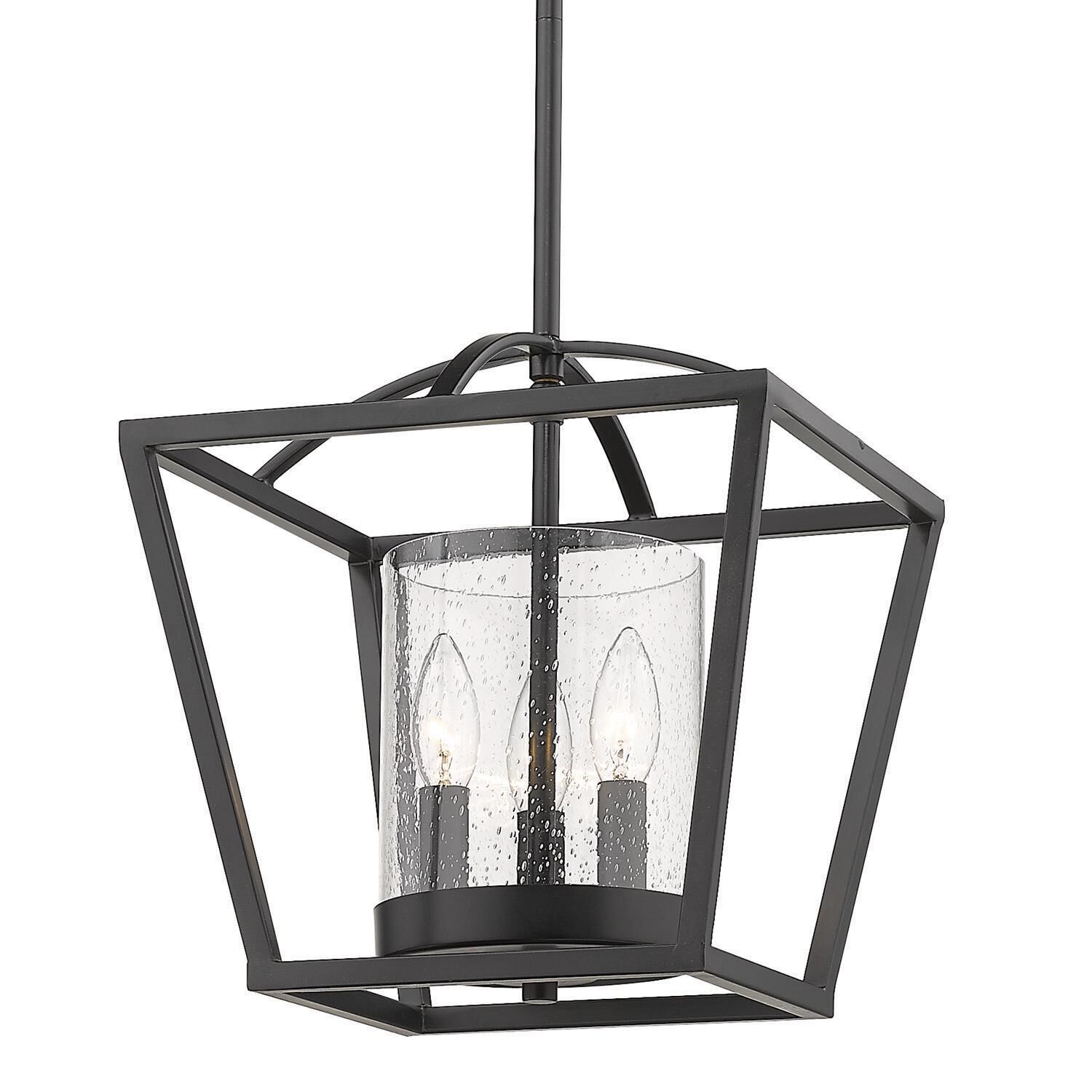 Mercer 11 Inch 3 Light Mini Chandelier by Golden Lighting