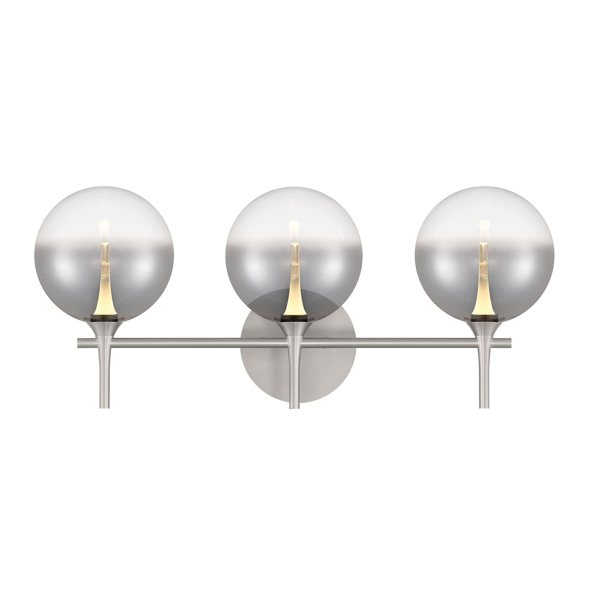 Shown in Nickel finish and Smoked glass