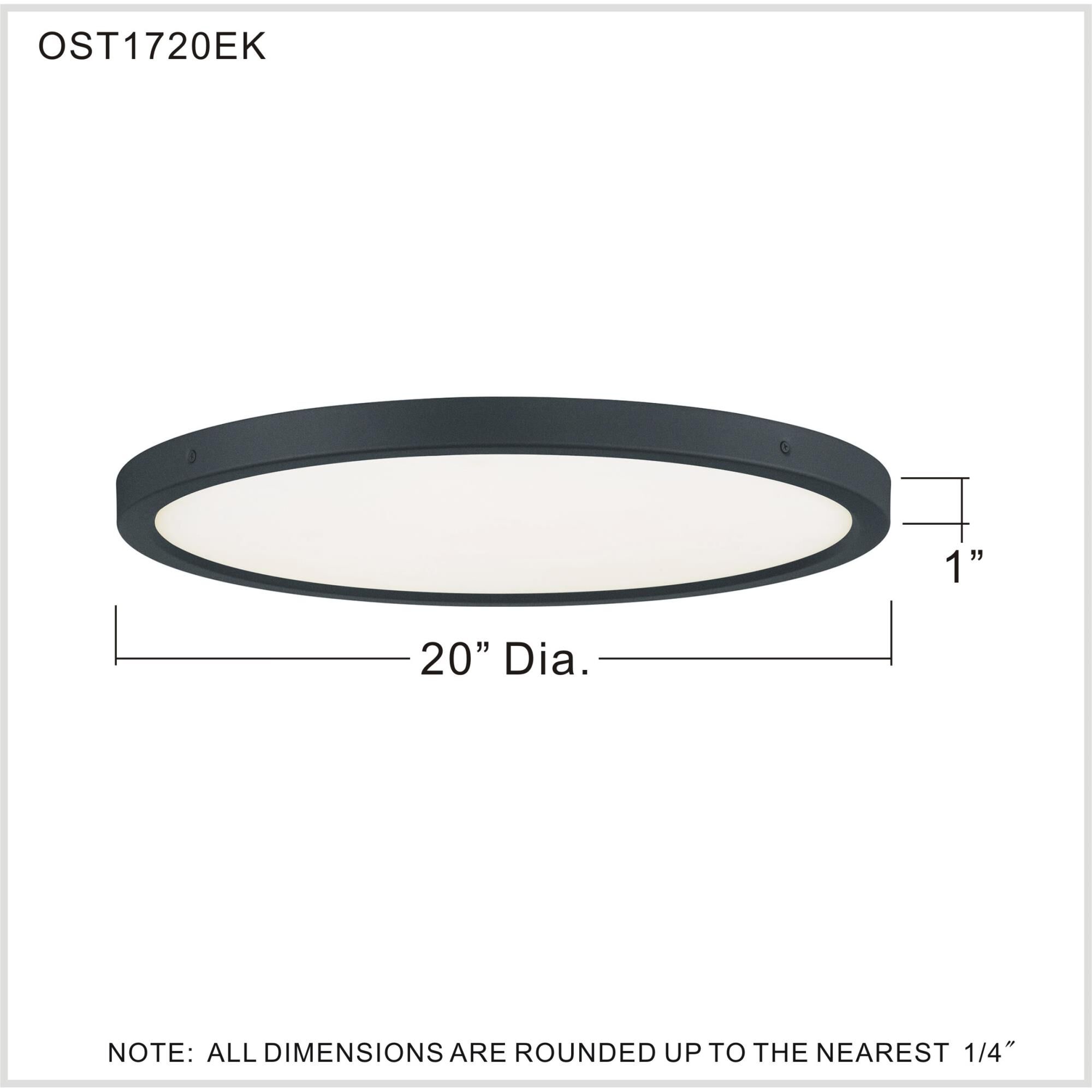 Outskirts 20 Inch LED Flush Mount by Quoizel