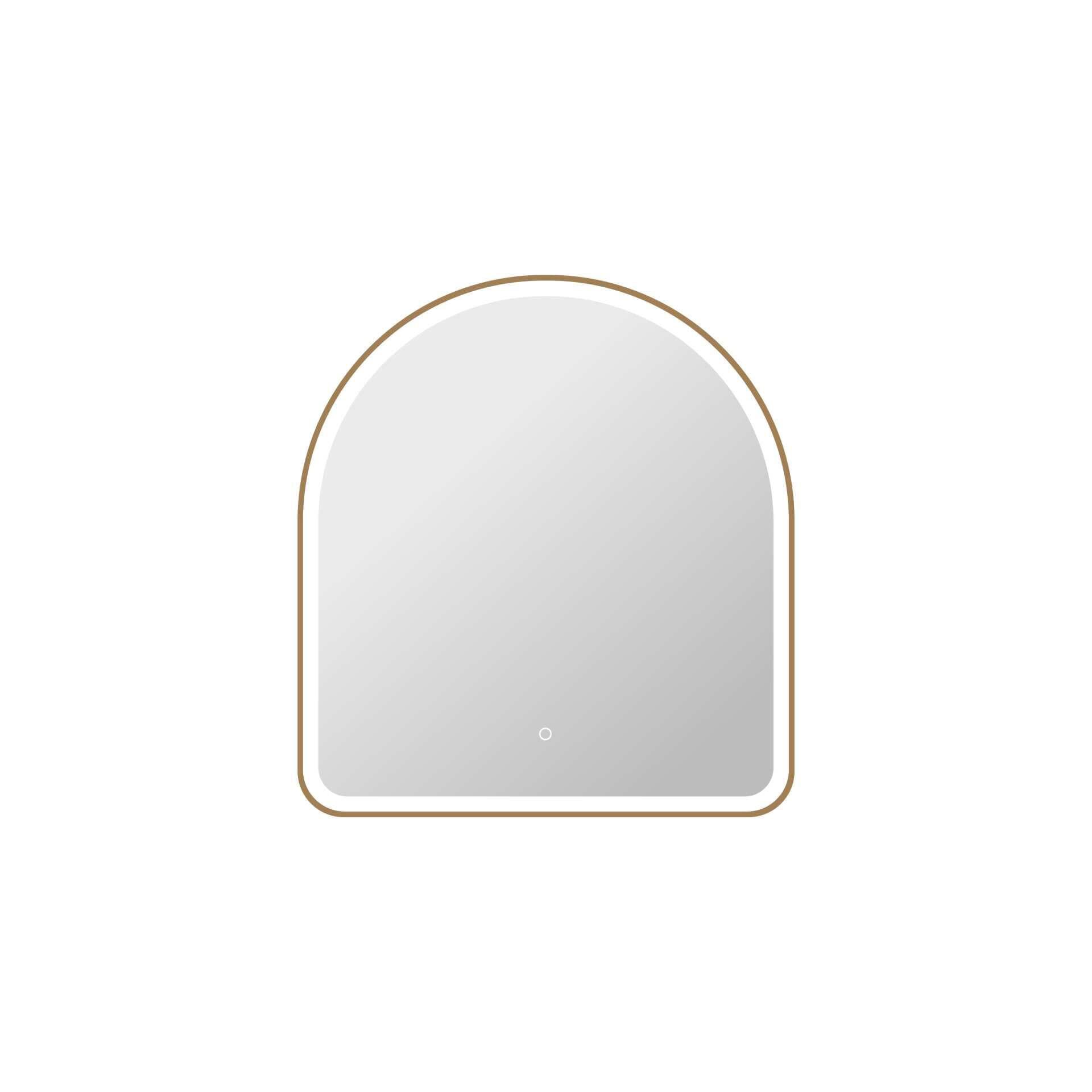 Harmoni 36 Inch Arched LED Lighted Mirror by Elegant Decor