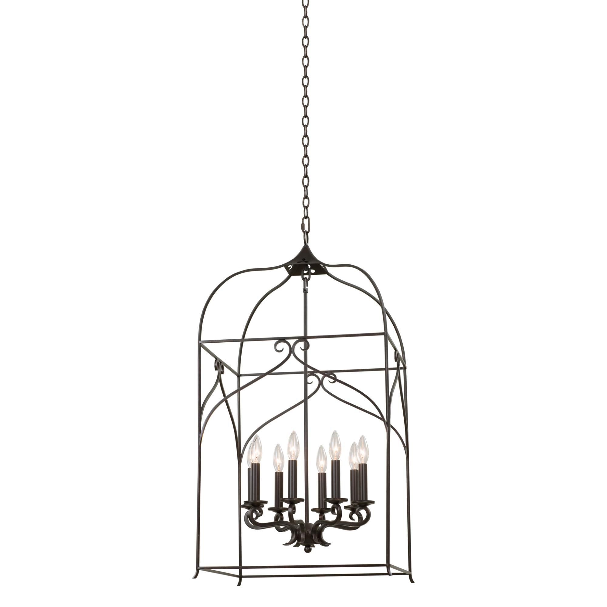 Somers 19 Inch Cage Pendant by Kalco Lighting