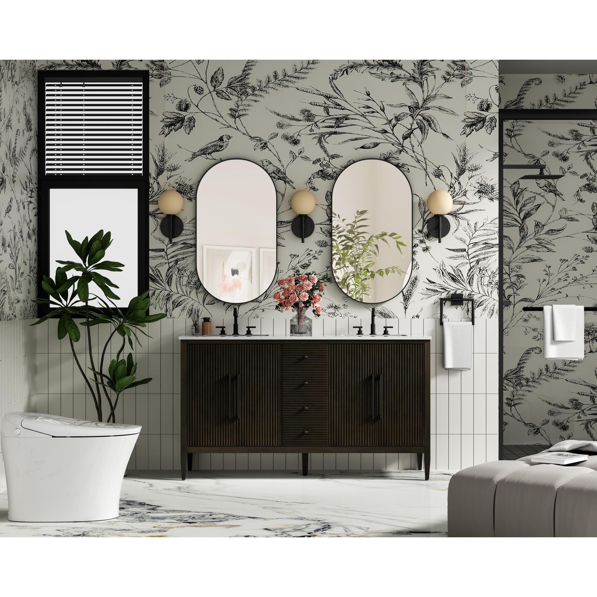 Blakely 60 Inch Bath Vanity by Elegant Dcor