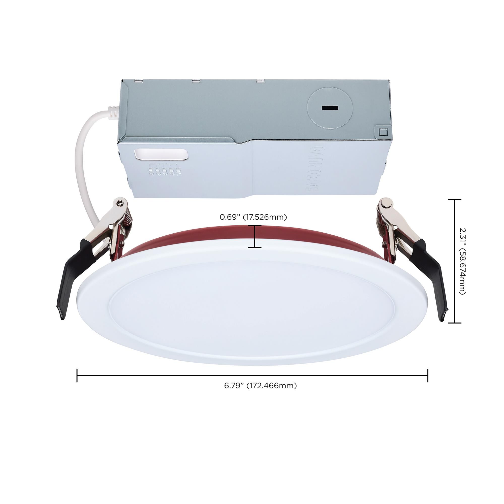 Shown in White and Red finish