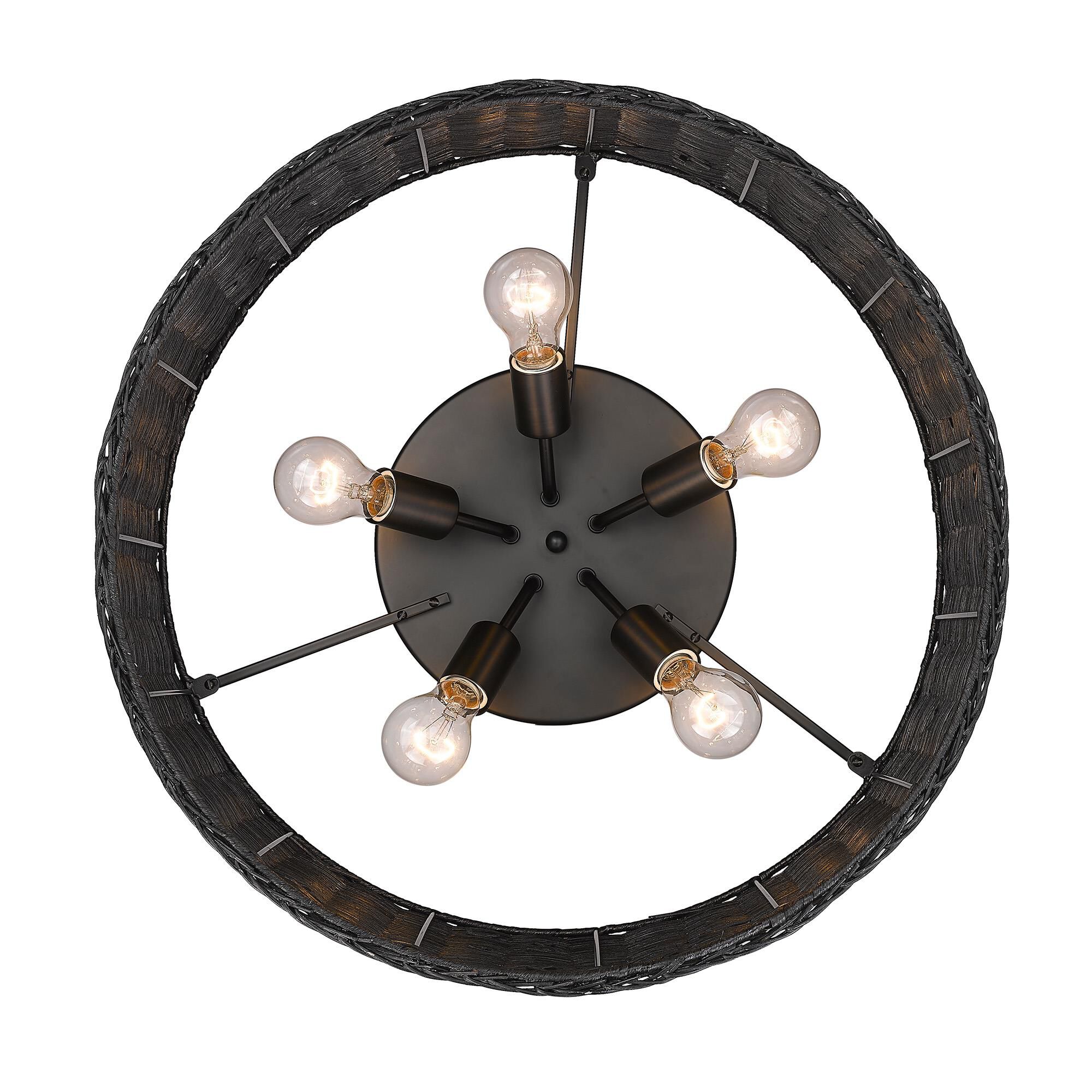 Erma 22 Inch Flush Mount by Golden Lighting