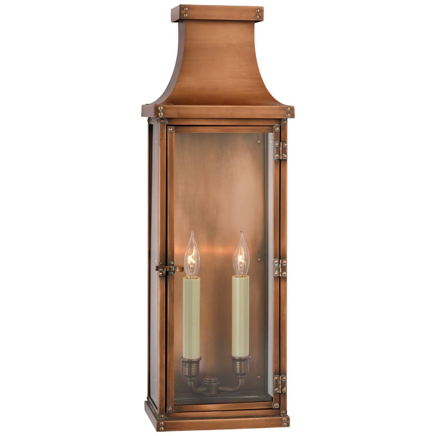 Shown in Natural Copper finish and Clear glass