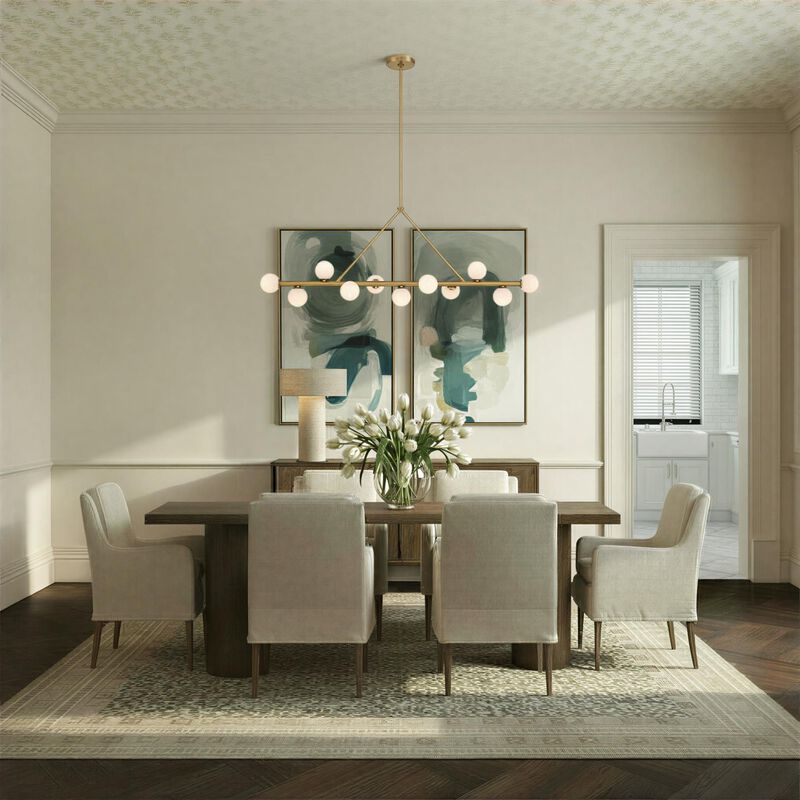 Terrell Medium Linear Chandelier by Crystorama